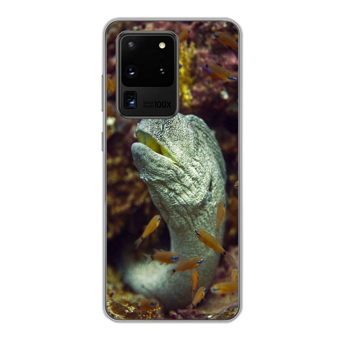 MuchoWow Handyhülle Fische - Korallen - Ozean Phone Case Handyhülle Samsung Galaxy S20 Ultra Silikon Schutzhülle