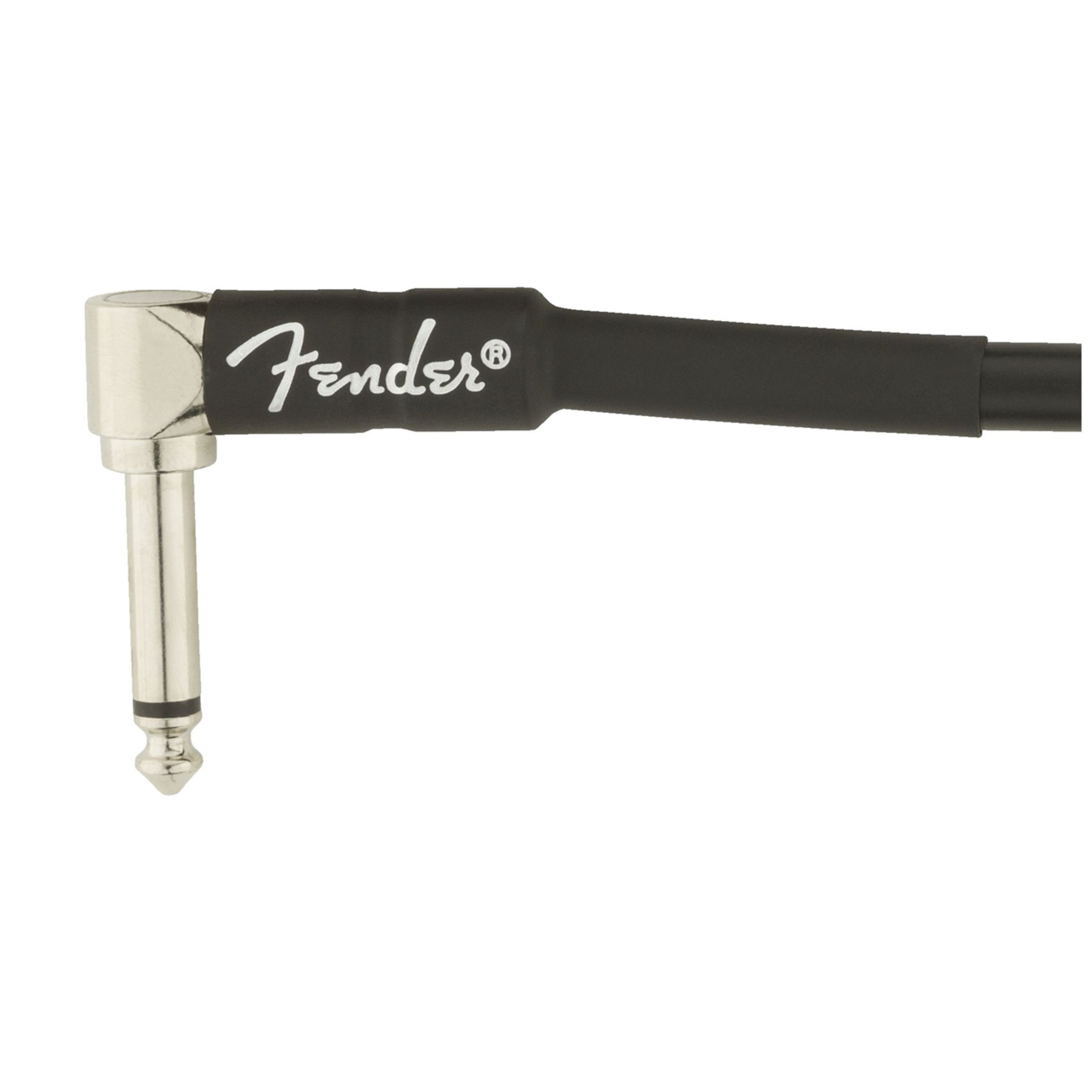 Fender Audio-Kabel, Professional Patch Cable BLK 15 cm - Stereo Patchkabel