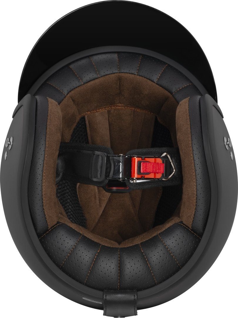 Bogotto Motorradhelm H541 Solid Jethelm, geeignet für Brillenträger