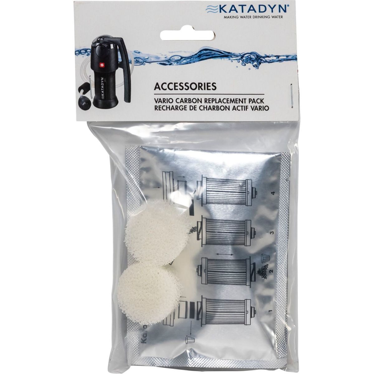 Katadyn Wasserfilter Vario Aktivkohle Nachfüllpack 2 Stk.