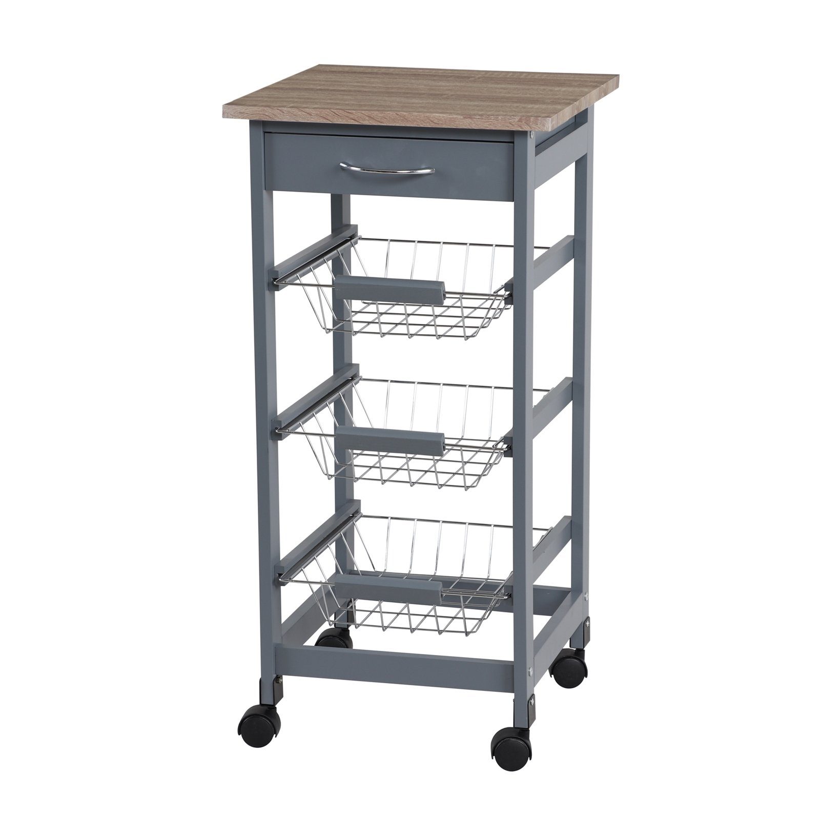 HTI-Living Küchenregal Küchenwagen Küchenregal mit Metallkörben, Stück 1-tl günstig online kaufen