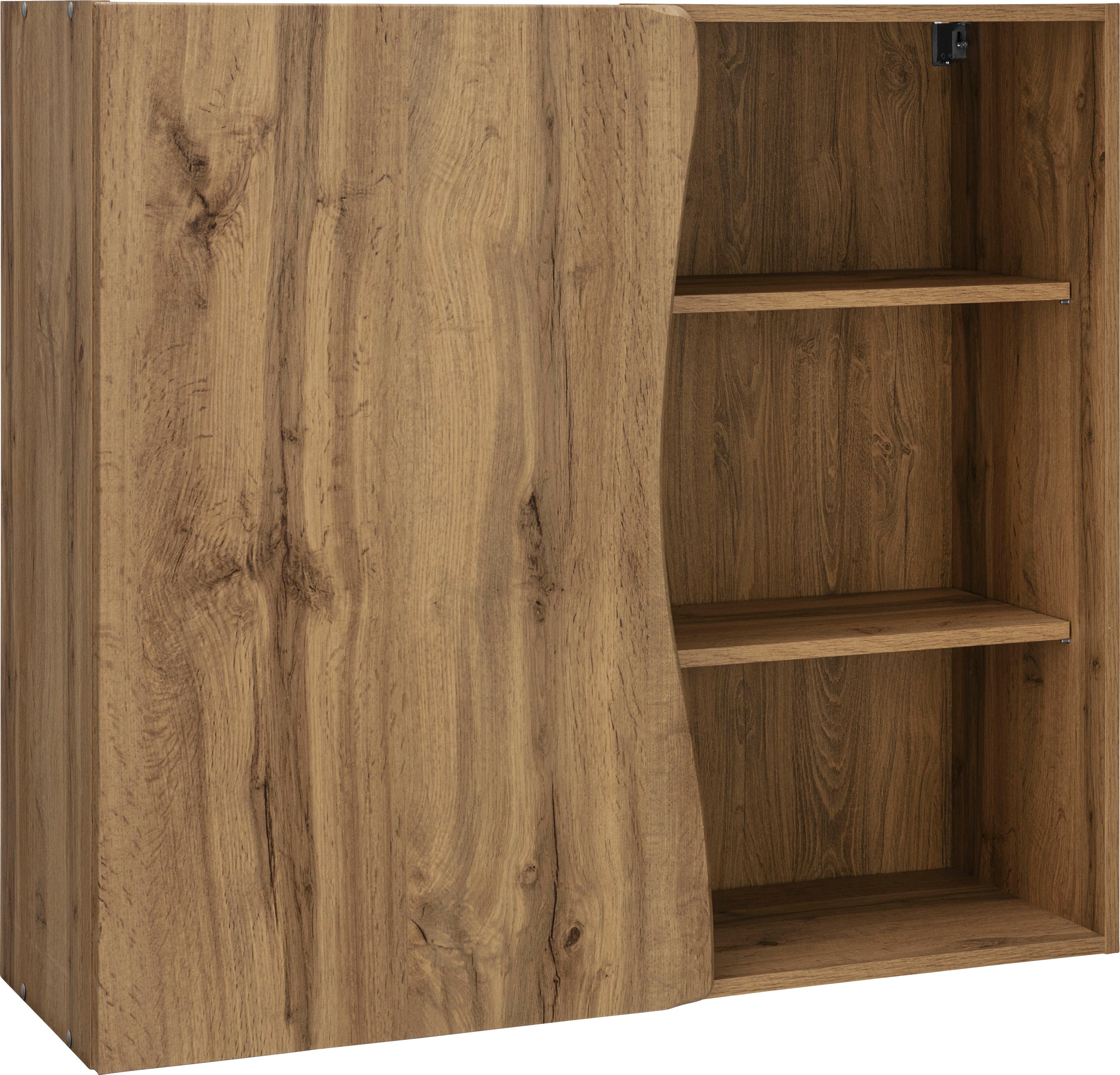 HELD MÖBEL Hängeschrank Bruneck >>Bruneck<< 100 cm breit, für viel Stauraum, hochwertige MDF-Fronten weiß/wotaneiche | wotaneiche