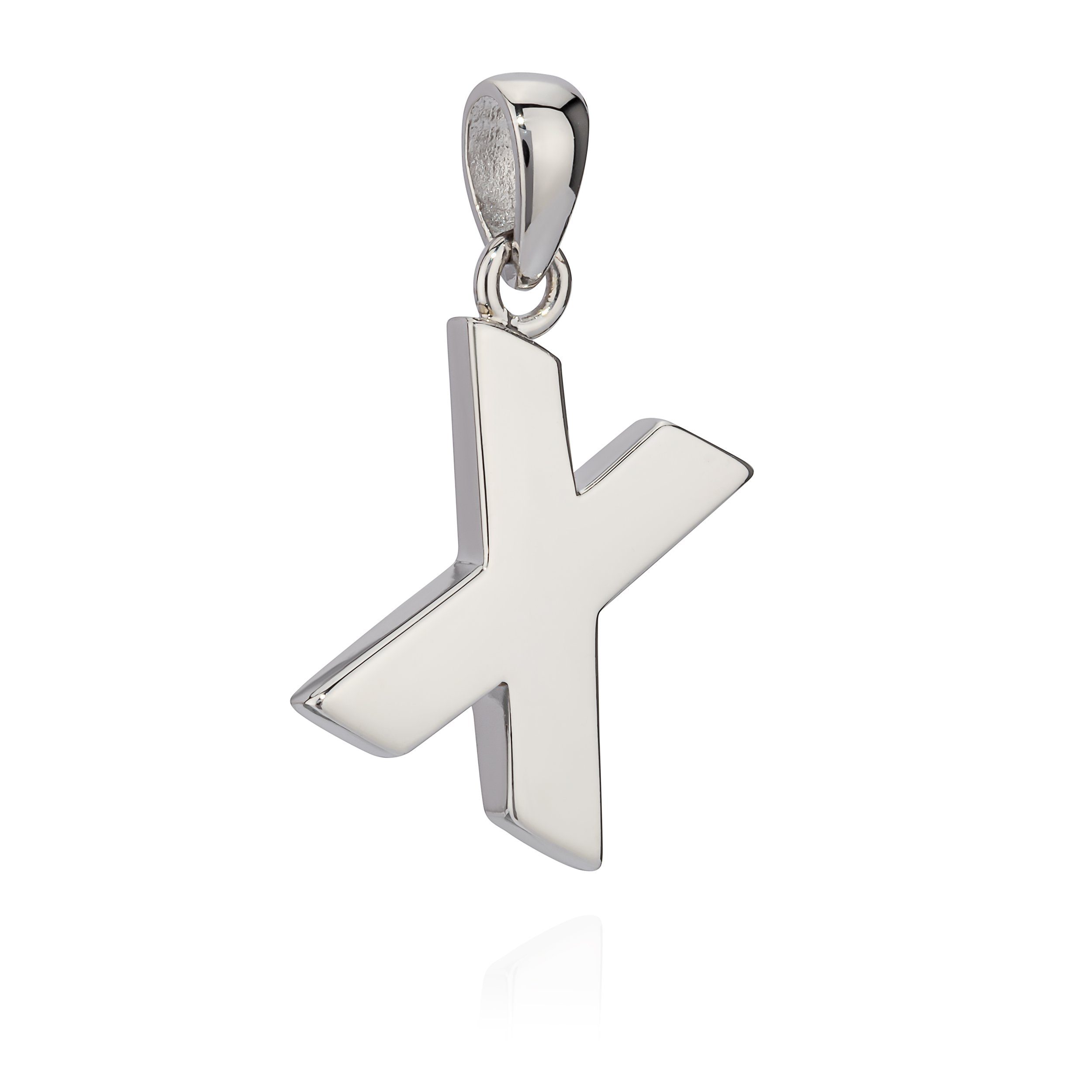 NKlaus Kettenanhänger 13x11mm Kettenanhänger Buchstabe X günstig online kaufen
