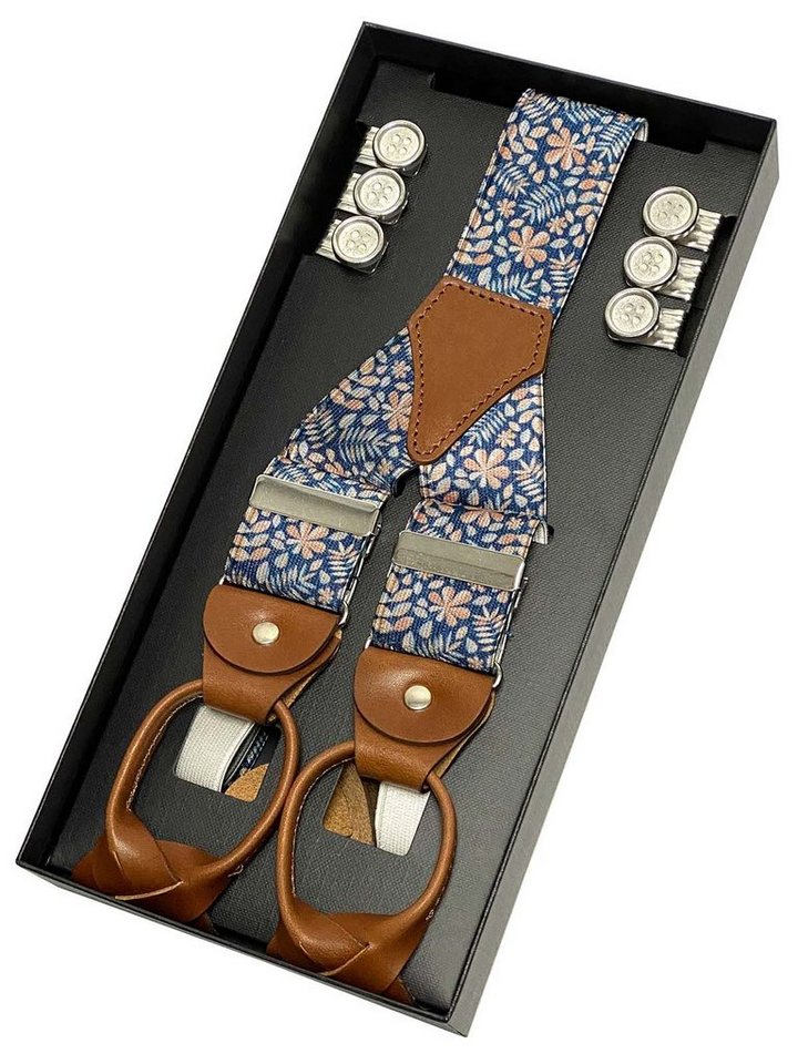 LLOYD Men's Belts Hosenträger Classic Holländer Y-Form, mit Hosenclips,  35mm Bandbreite, für Herren, breit, elastisches Textilband mit  Lederrückenteil und Roll-Clips an Lederstreifen