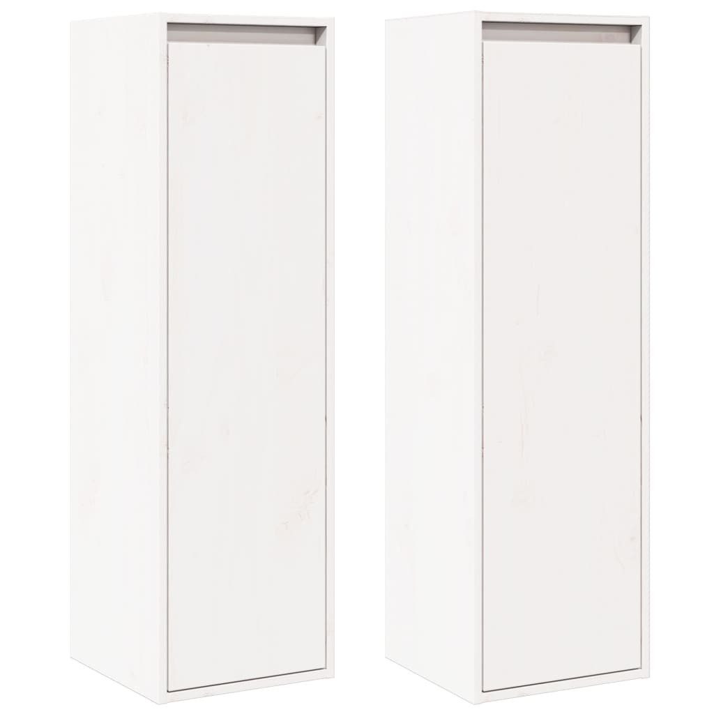 vidaXL Regal Wandschränke 2 Stk. Weiß günstig online kaufen