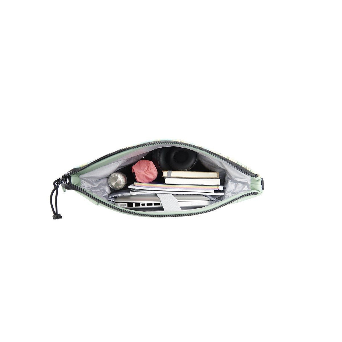 NEW REBELS Fahrradrucksack Roll Up RollTop Kurier Rucksack New York Almond Blossom, Mandelblüte, wasserabweisend, Laptopfach