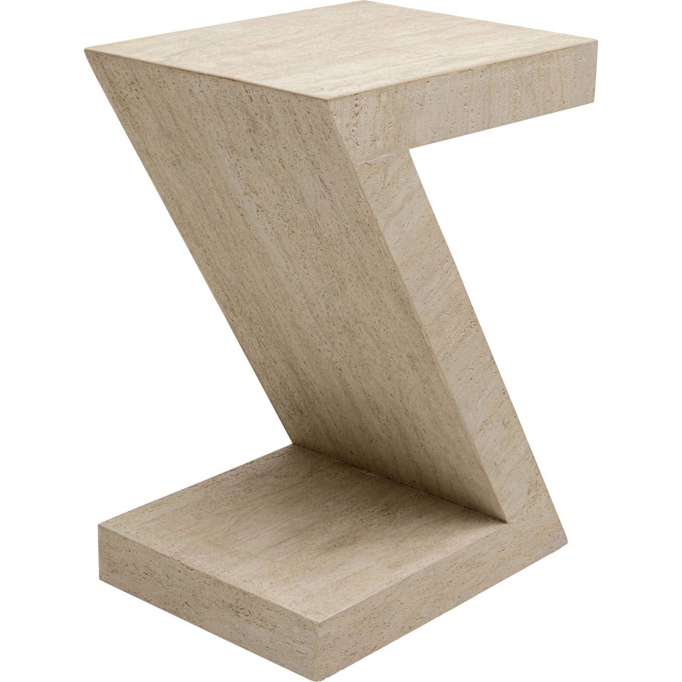 Kare Design Beistelltisch Travertino, Travertin-Steinoptik