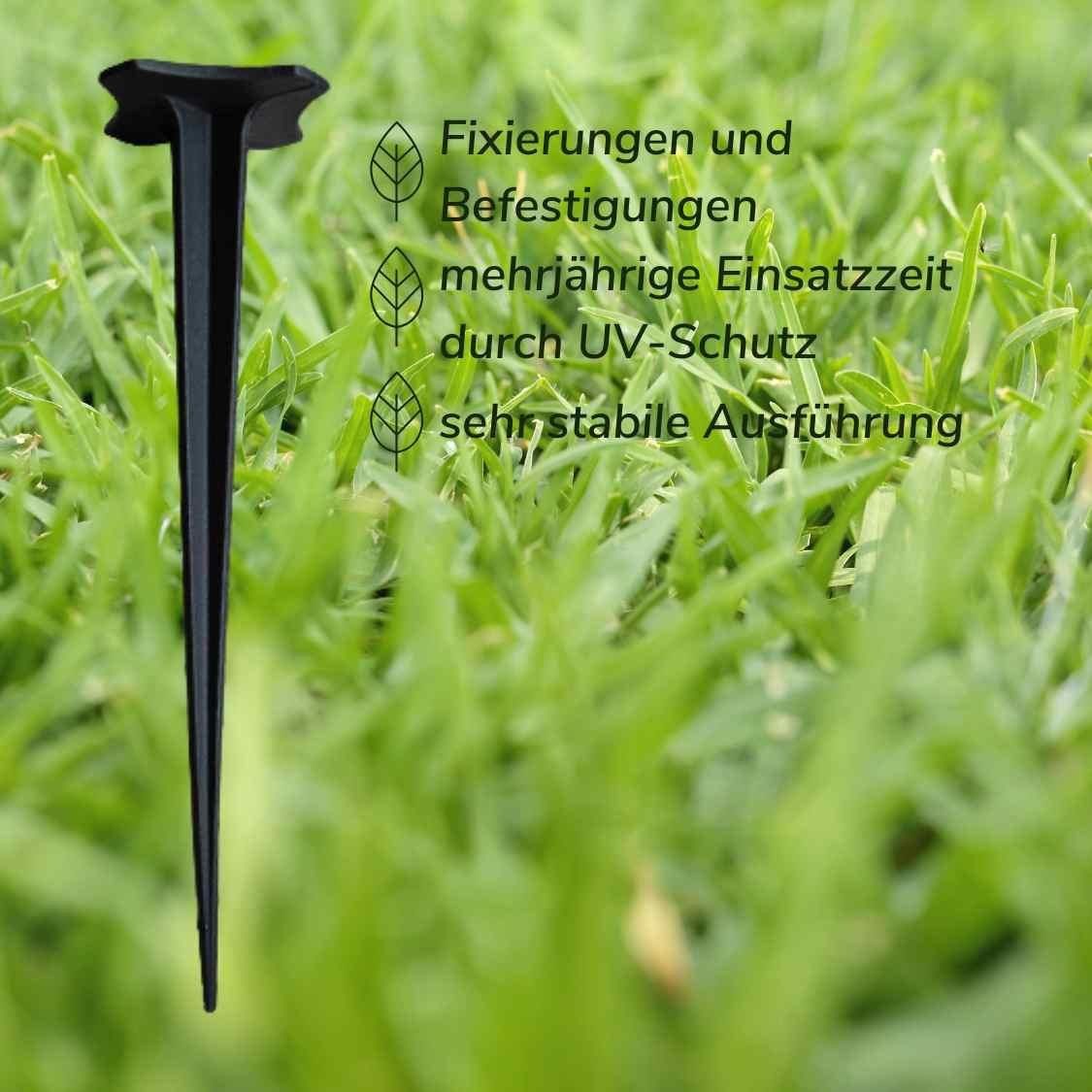 Florade Bodenanker Wiederverwendbare Erdanker ohne Widerhaken, für wiederholtes, für MG-1,2-010, 50