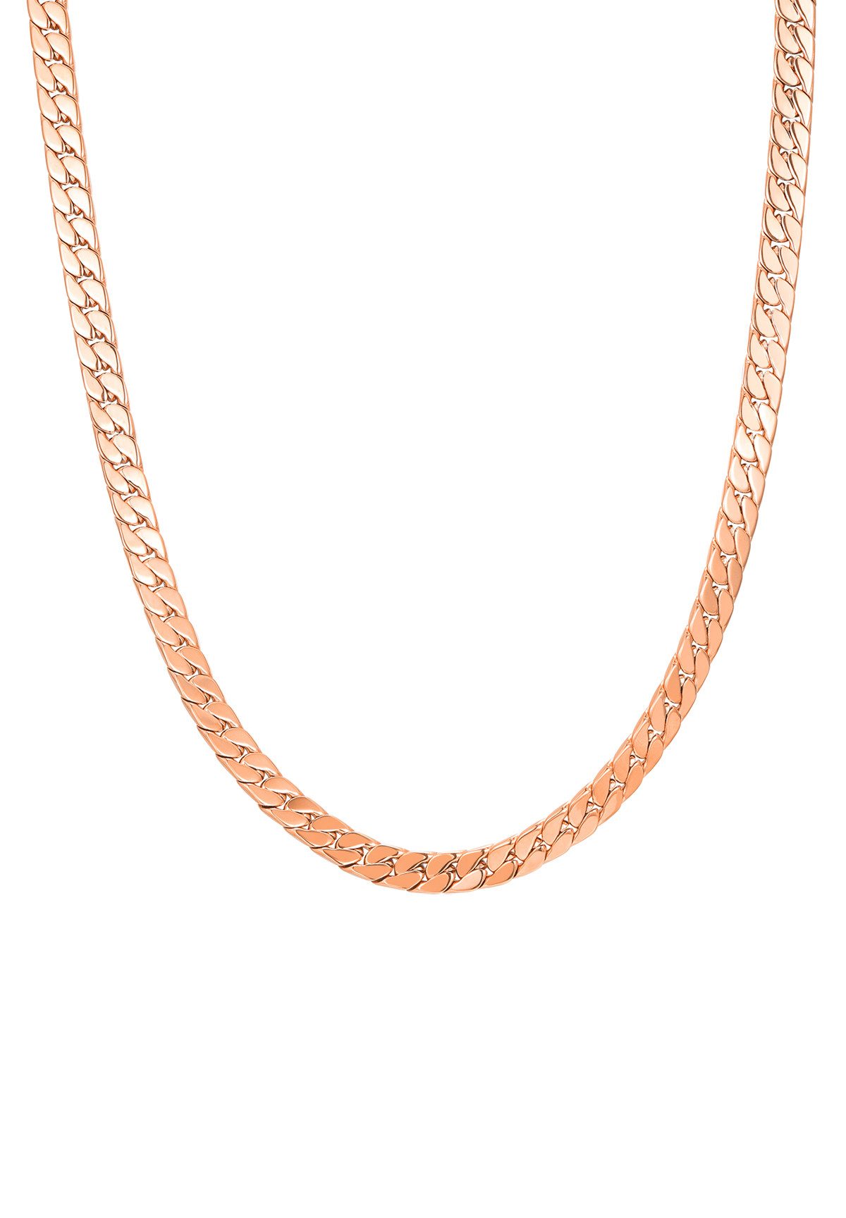 Hey Happiness Panzerkette Cuban Link Chain, 18K Roségold Vergoldet, Damen C günstig online kaufen