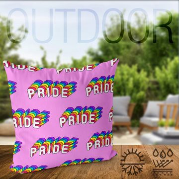 Kissenbezug, VOID (1 Stück), Pride Pattern Rainbow Schriftzug Muster Comic Gay pride flag parade c