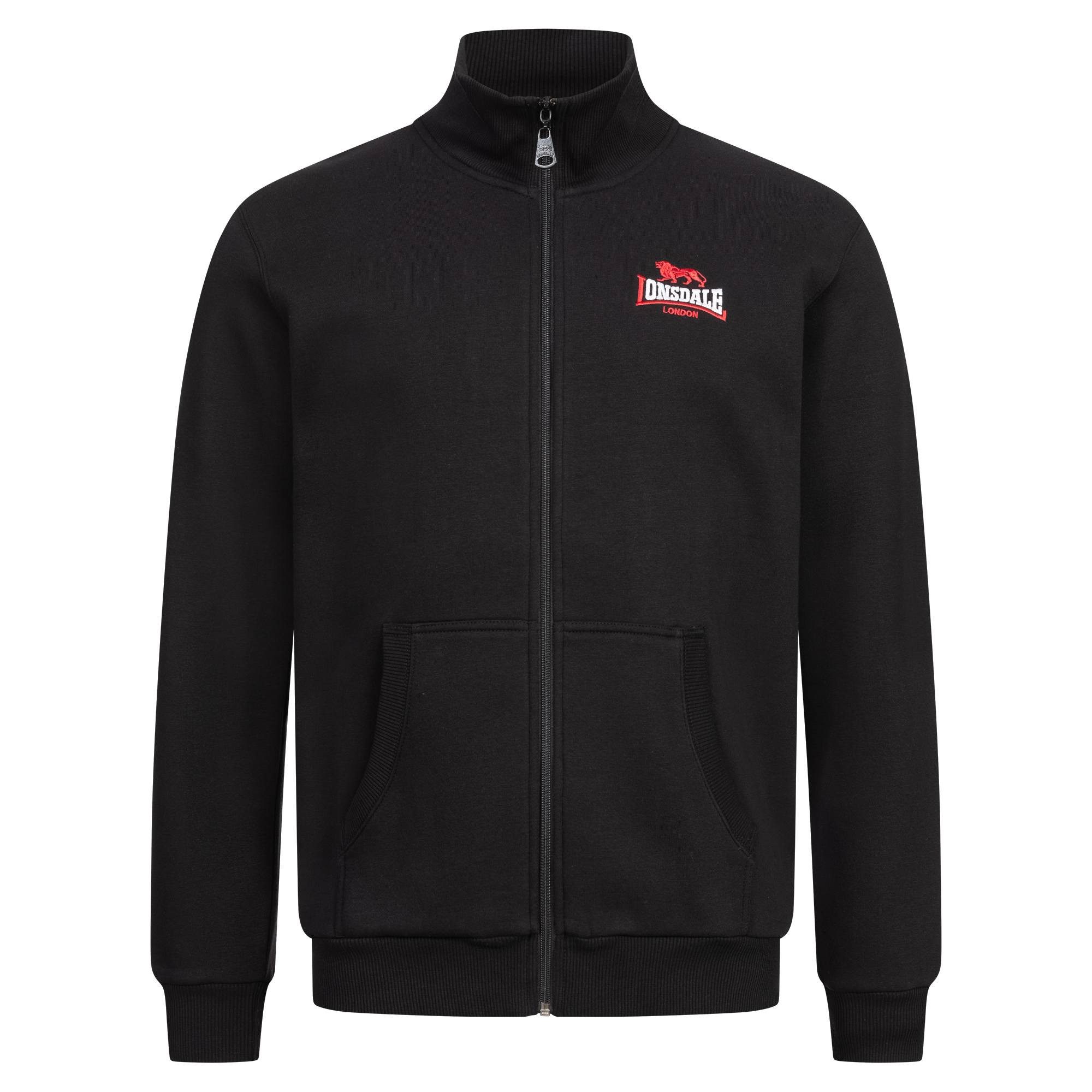 Lonsdale Sweatjacke Sweatjacke Lonsdale Cropston Elastischer Bund an den Ärmeln und am Hüftabschluss