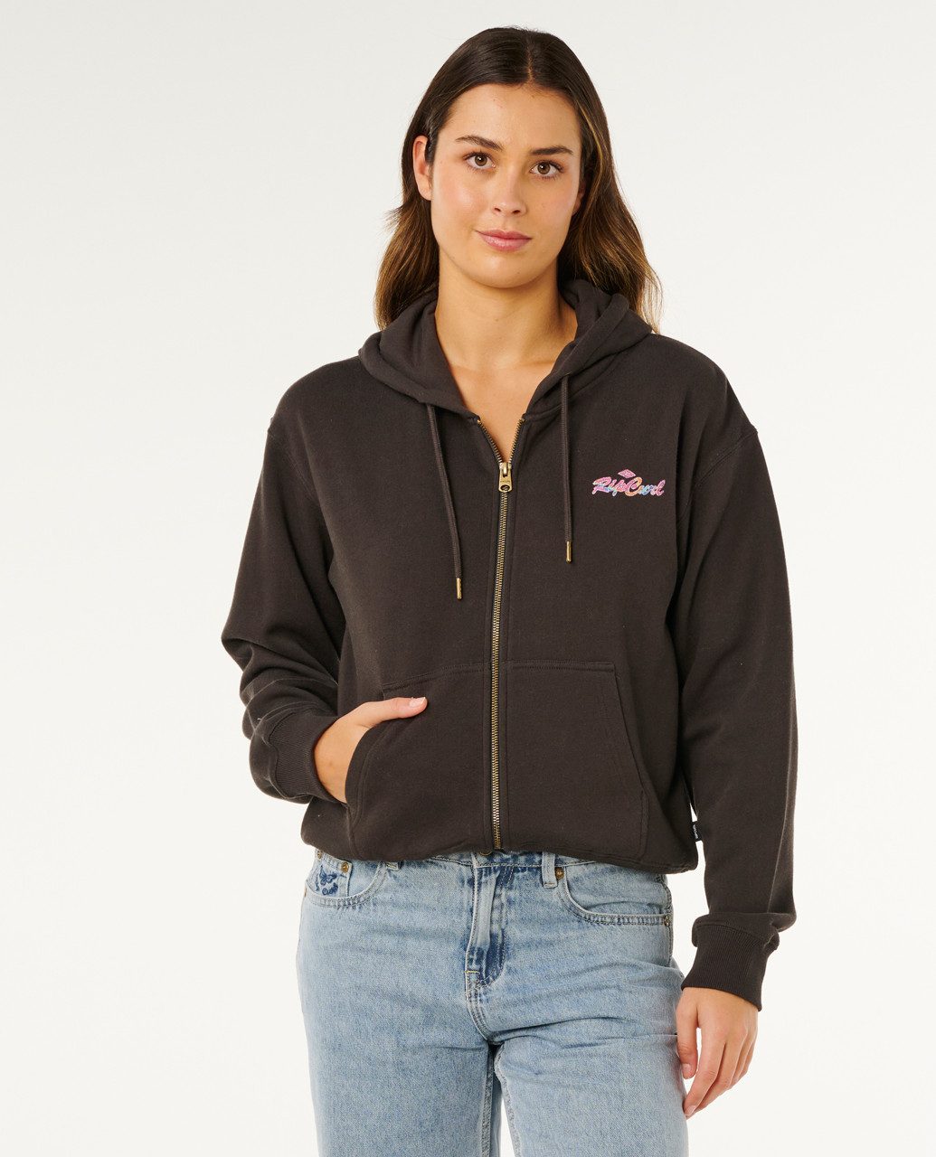 Rip Curl Kapuzenstrickjacke Rip Curl Lay Day Relaxed Zip Through Fleece günstig online kaufen