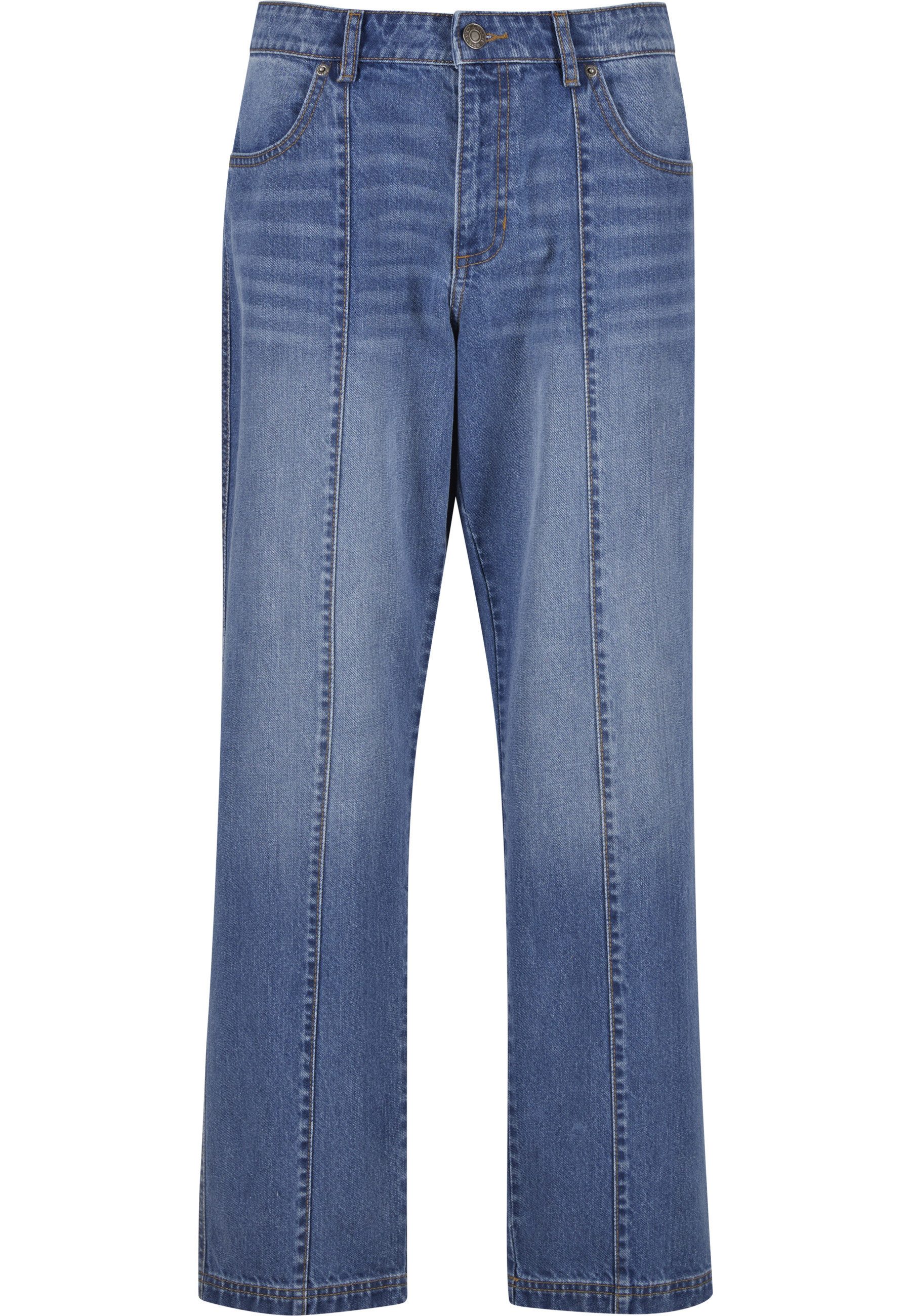 URBAN CLASSICS Bequeme Jeans Urban Classics Wide Leg Denim With Dividing Seams