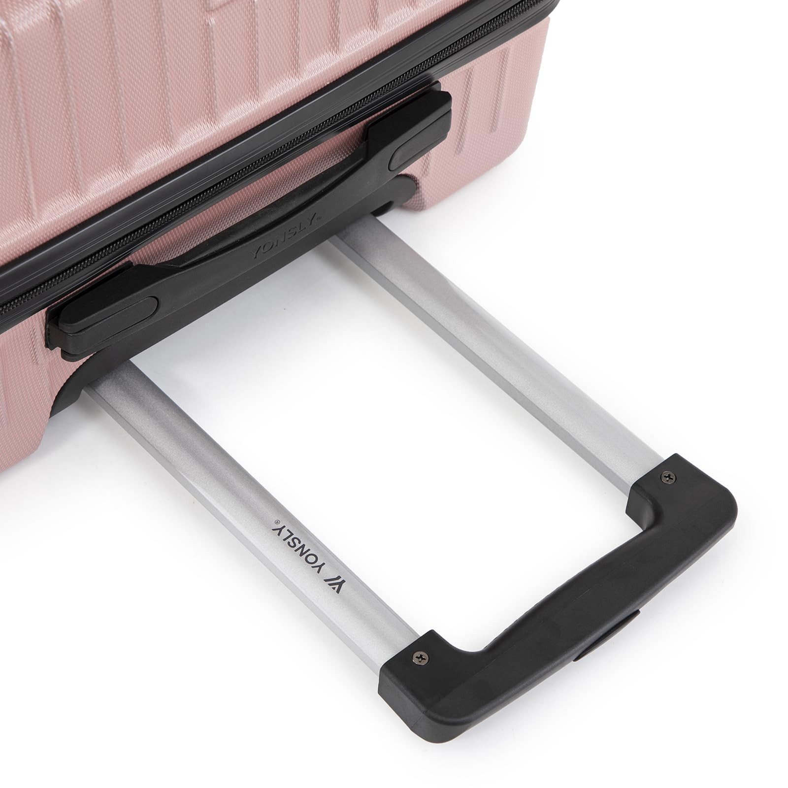 YONSLY Trolleyset Kofferset Reisekoffer Hartschale Trolley Set, 4 Rollen, (Hartschalenkoffer Set, M, L & XL), ABS Material, 360° Rollen, Zahlenschloss und weicher Griff