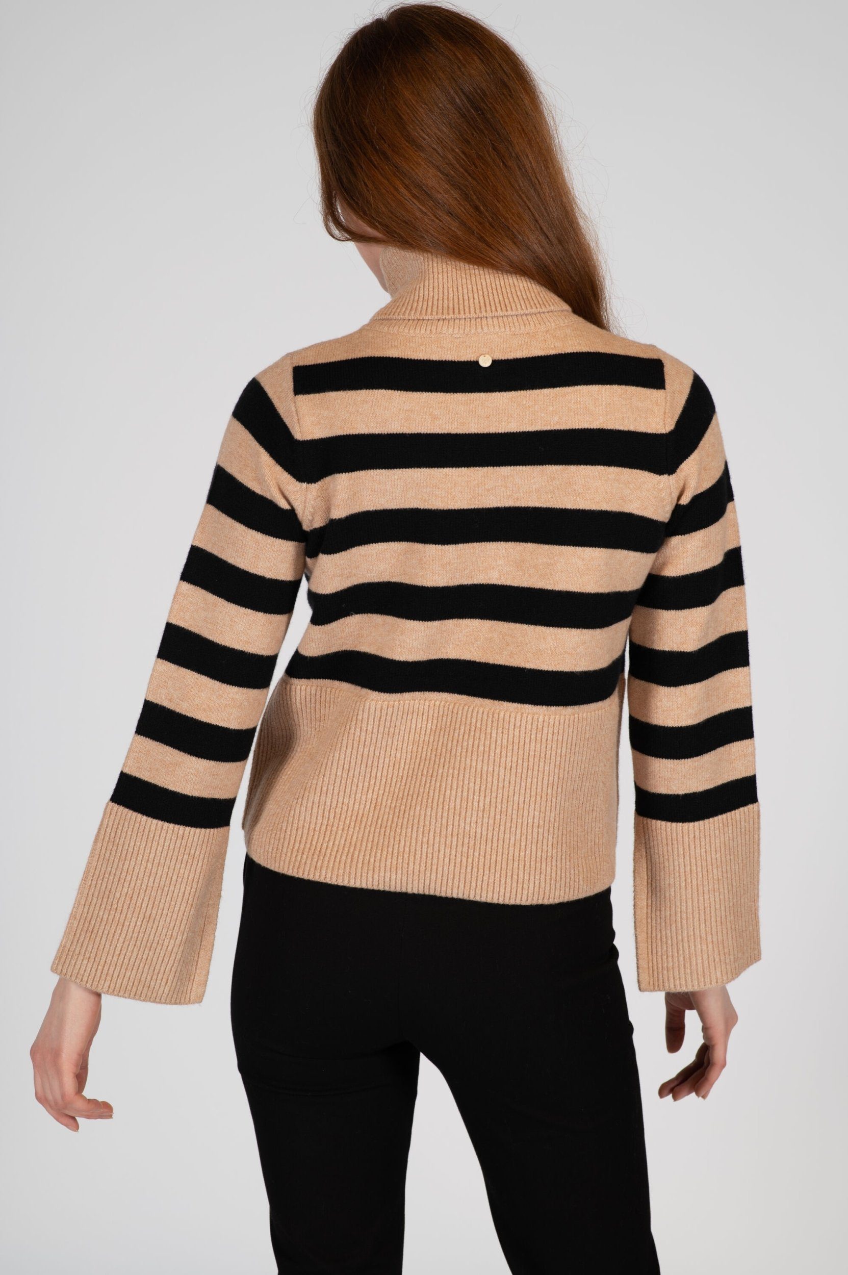 Turtleneck FASHION PEOPLE striped, Rundhalspullover Cropped THE
