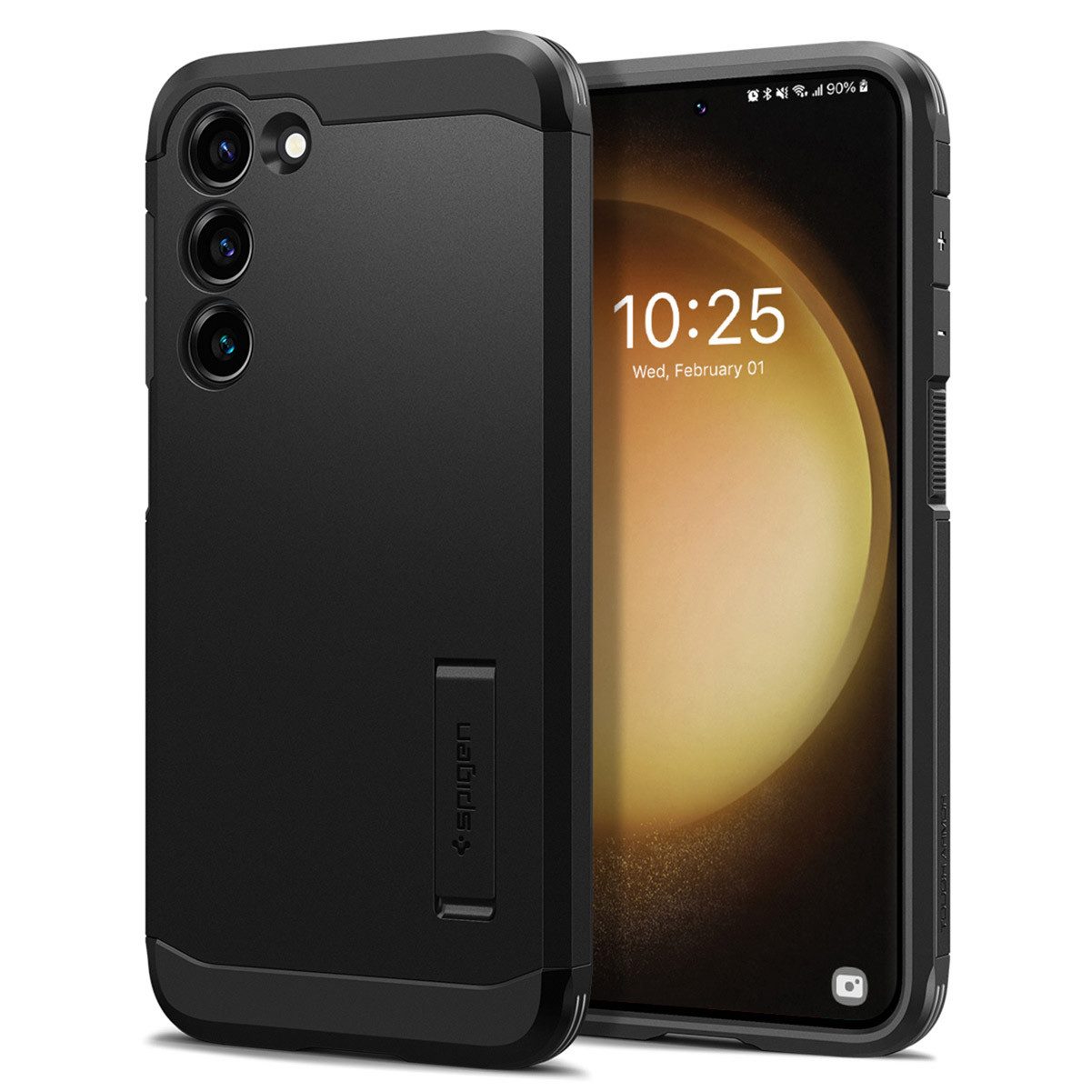 Spigen Backcover Spigen Tough Armor Backcover Samsung Galaxy S23 - Schwarz