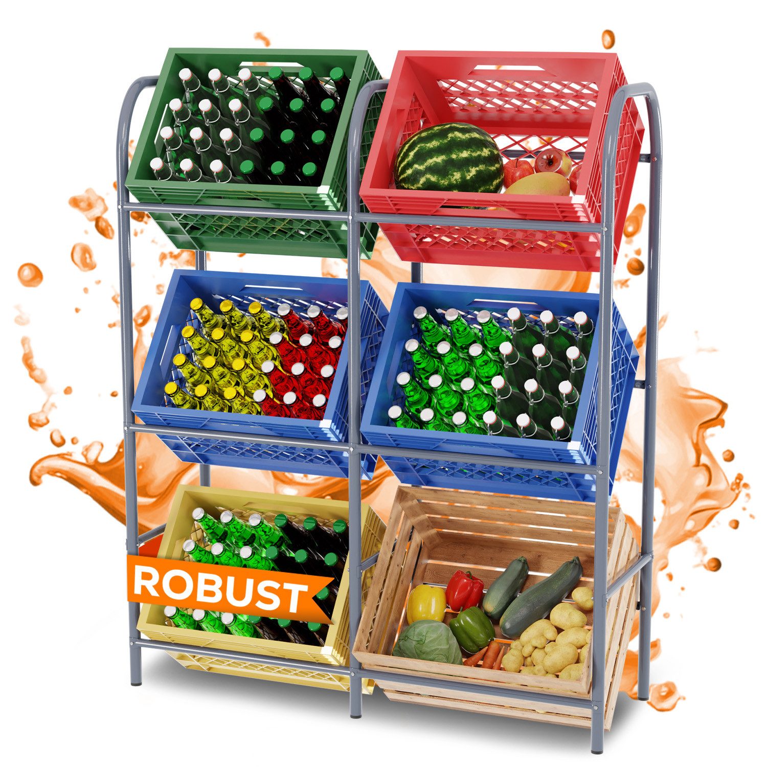 TroniTechnik Regal für 6 Kisten Flaschenkistenregal günstig online kaufen