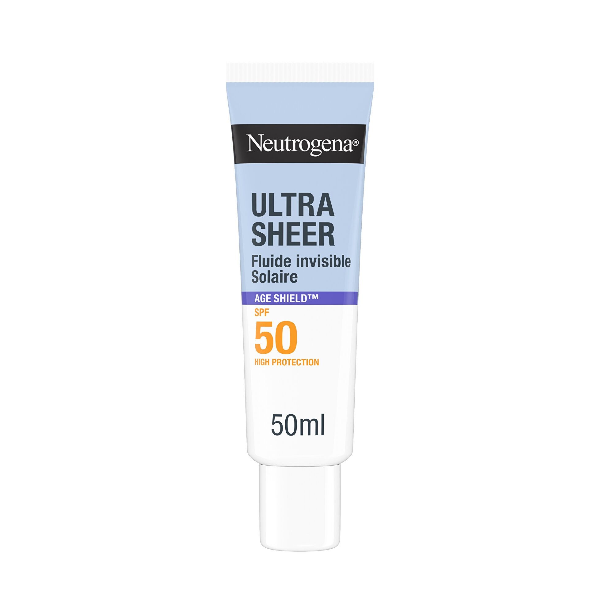 Neutrogena Sonnenschutzfluid Invisible Fluid SPF 50 Age Shield Ultra-Sheer