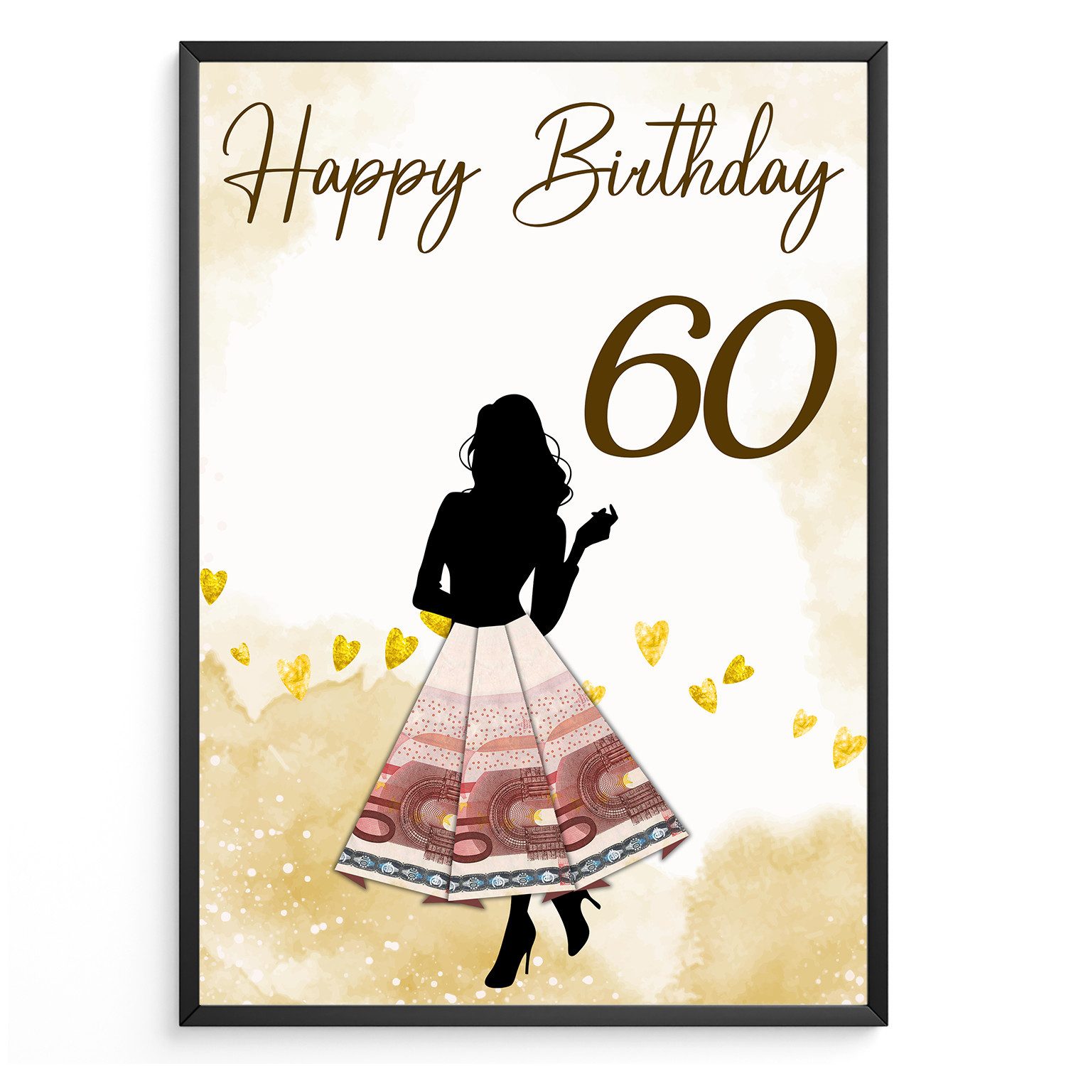 Tigerlino Poster Geldgeschenk Geburtstag Frauen Geburtstagsgeschenk günstig online kaufen