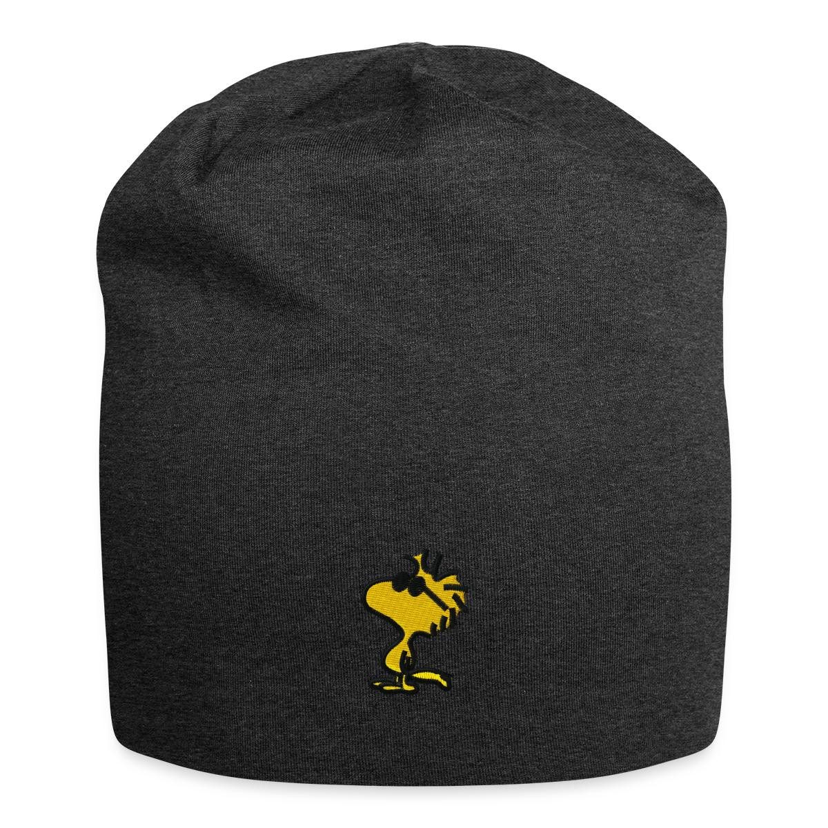 Spreadshirt Beanie Peanuts Woodstock Sonnenbrille Stick Jersey-Beanie (1-St)