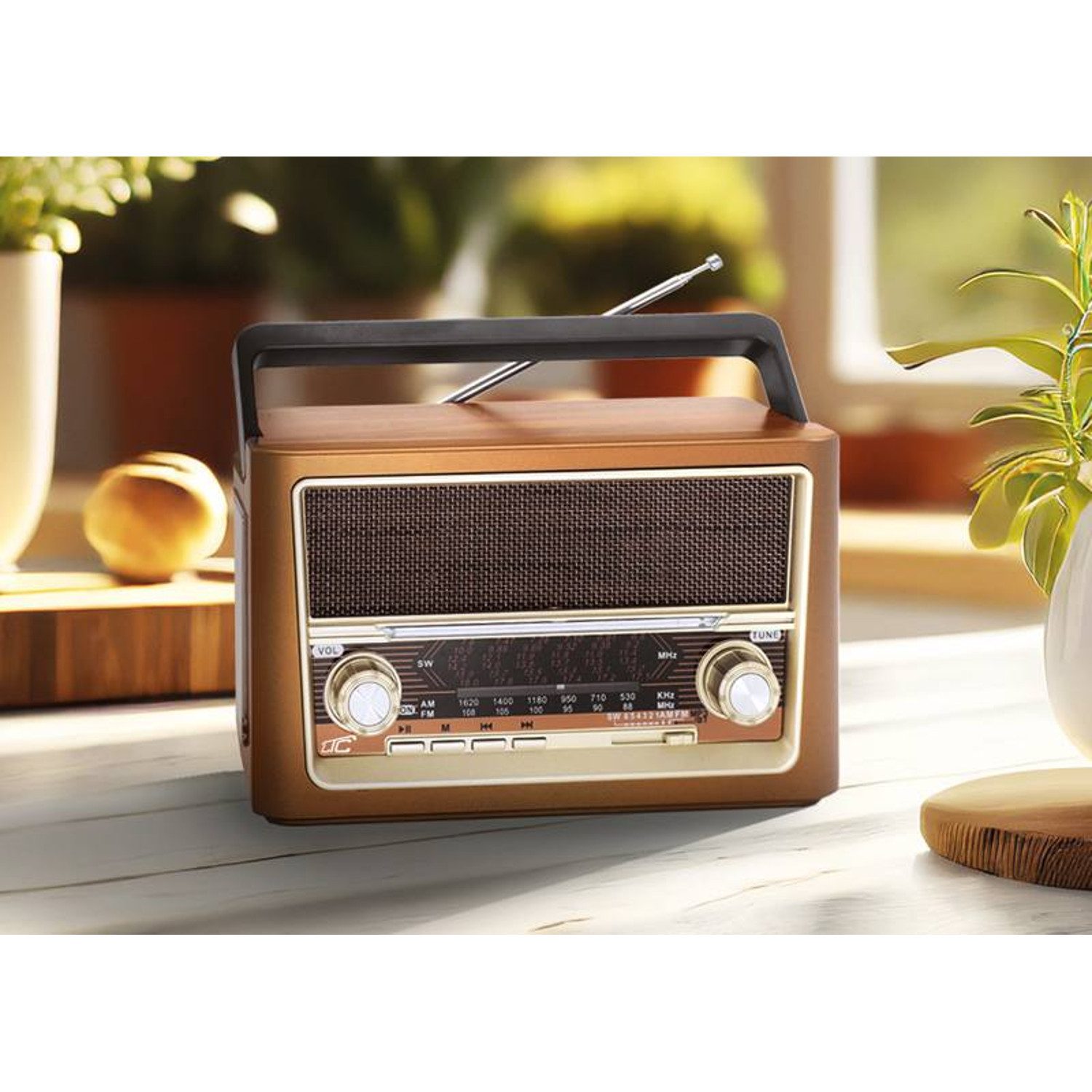 LTC LXLTC118UBT Retro-Radio (ELMA Bluetooth USB retro tragbares FM-Radio) – Bild 4 von 4