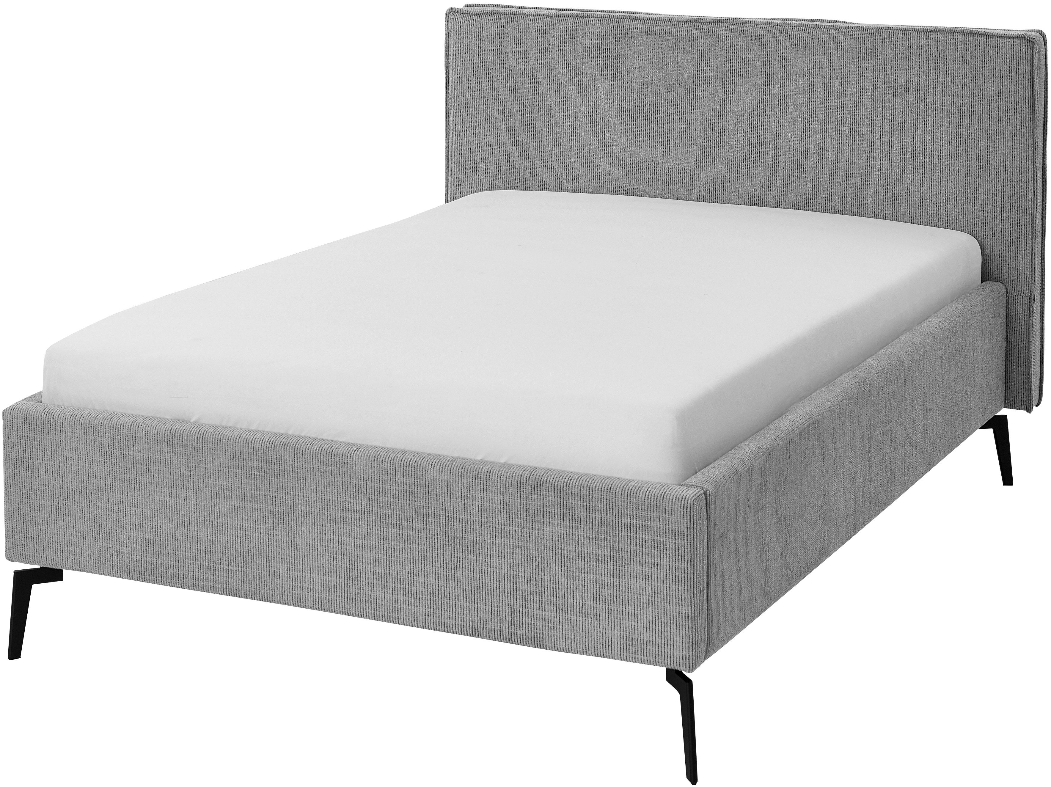 meise.möbel Polsterbett Riva II, mit schwarzen Metallfüßen, wahlweise mit Bettkasten