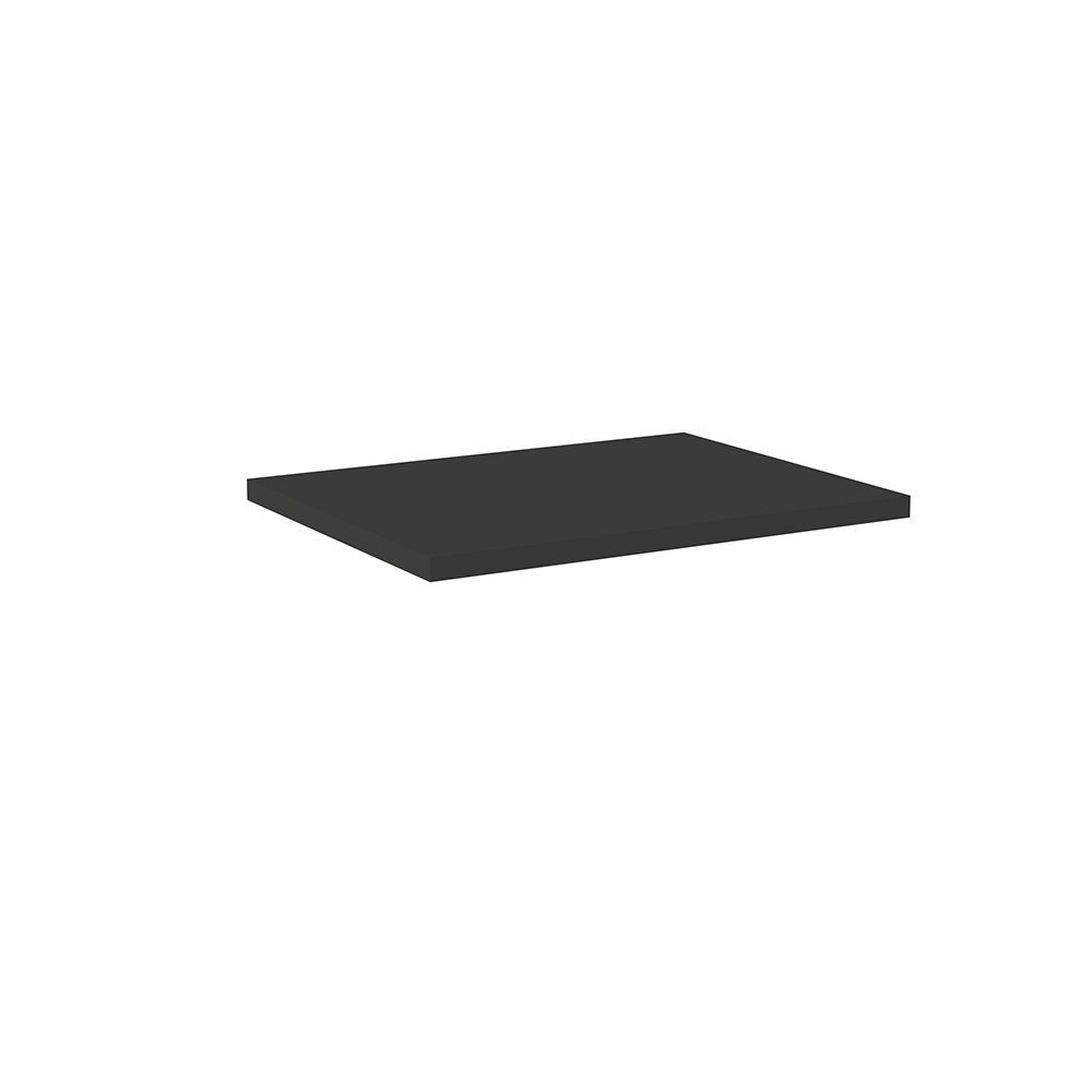 PUEBLA-56-BLACK, Waschtischplatte 60cm, Lomadox matt schwarz