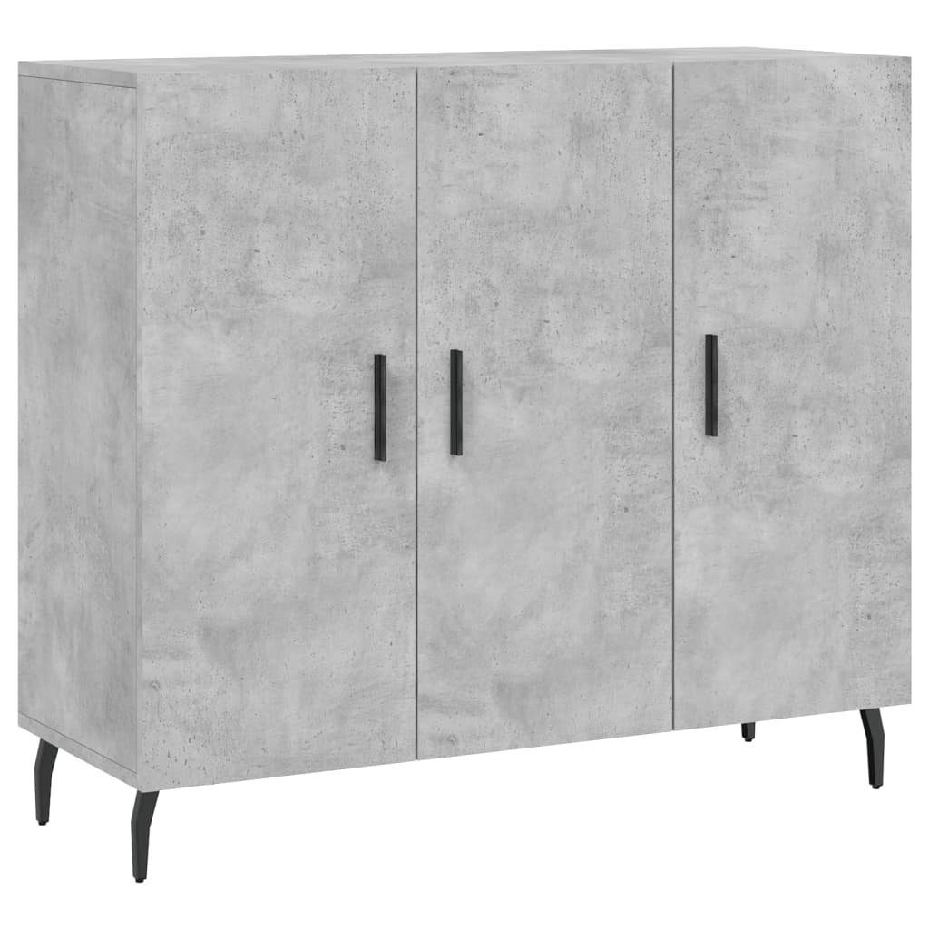 vidaXL Sideboard Sideboard Betongrau 90x34x80 cm günstig online kaufen