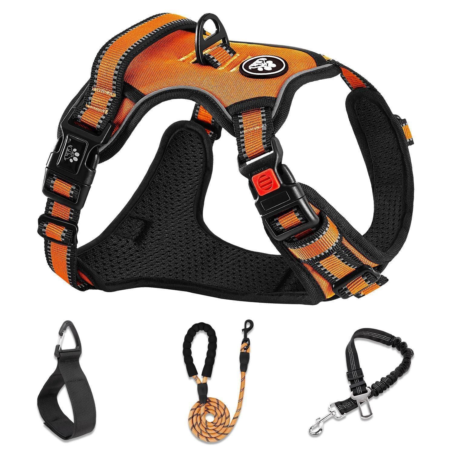 LuxusKollektion Hunde-Sicherheitsgeschirr Hundegeschirr M orange