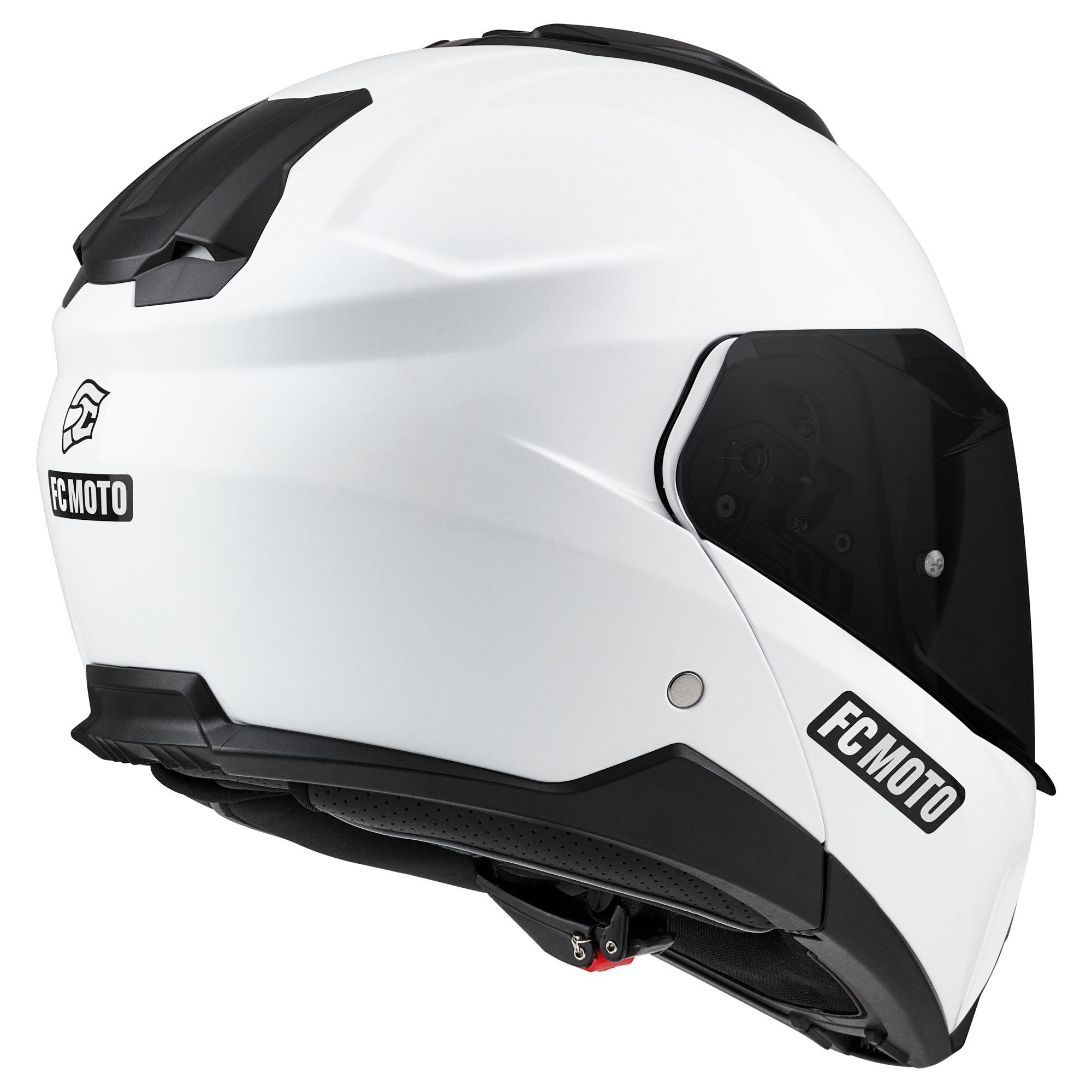 FC-Moto Motorradhelm G-362S Klapphelm, vorbereitet für Pinlockscheibe,herausnehmbares Innenfutter,integr