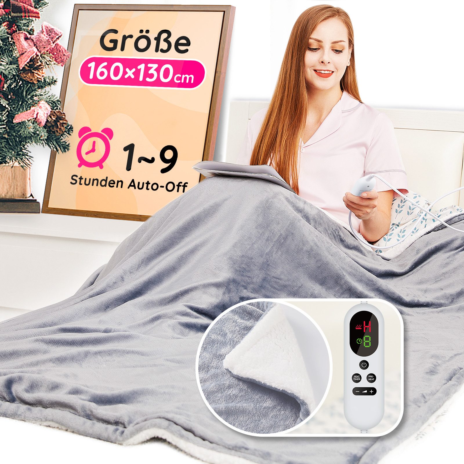 Mia&Coco Heizdecke Heizdecke mit Abschaltautomatik