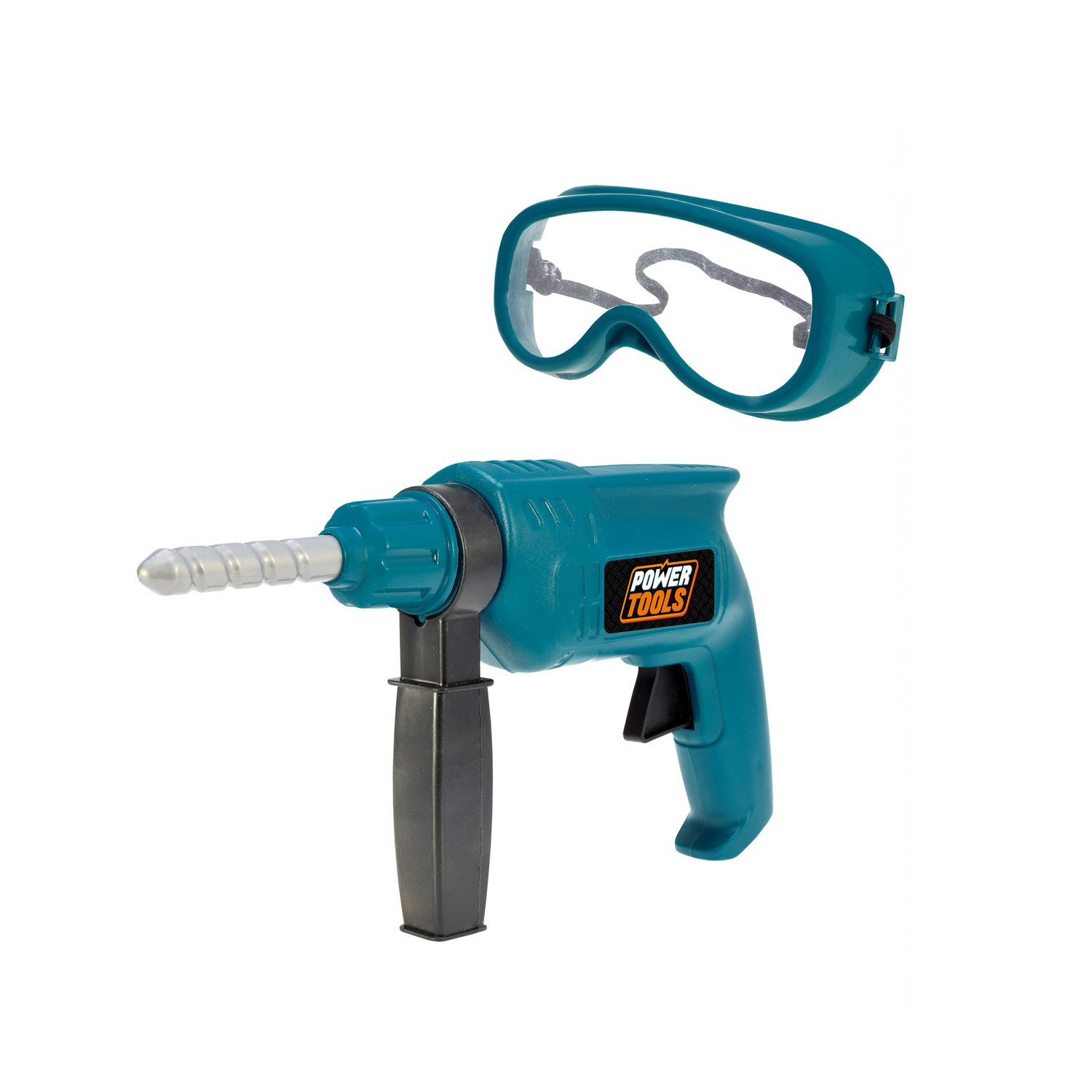 Toi-Toys Spiel Bohrmaschine Spielzeug mit Schutzbrille