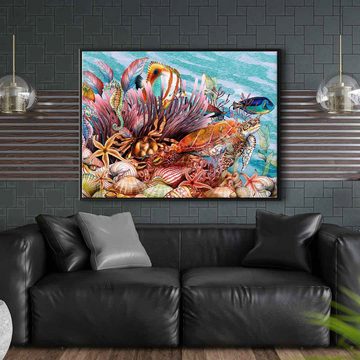 DOTCOMCANVAS® Leinwandbild Tropical Sea, Leinwandbild Tropical Sea Korallen Fische tropische See Wandbild