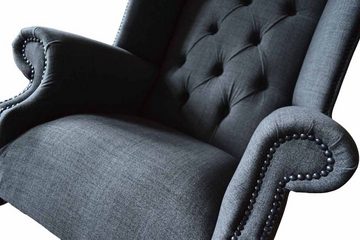 JVmoebel Ohrensessel Sessel Einsitzer Chesterfield Couch Möbel Luxus Möbel Ohrensessel Neu (Ohrensessel), Made In Europe