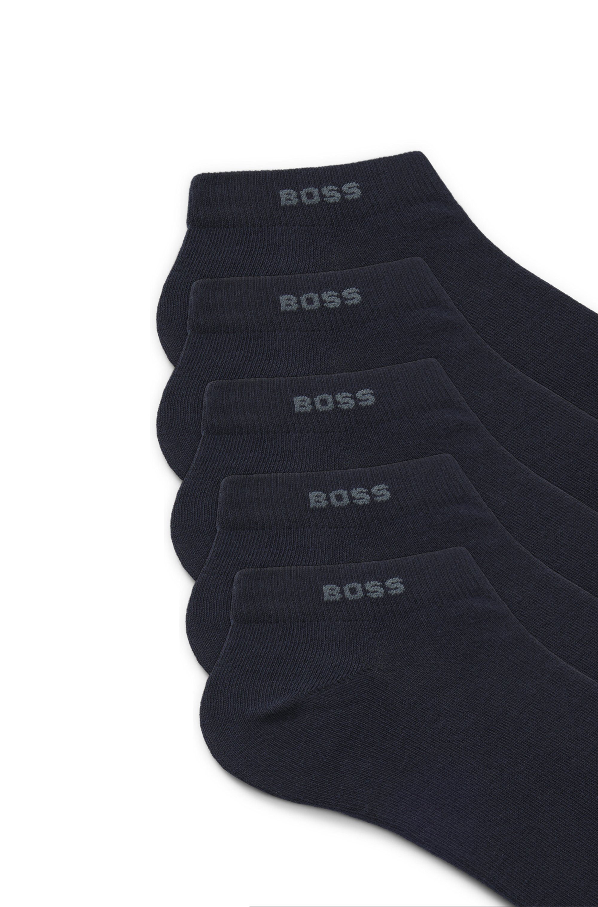 BOSS Sneakersocken 5P AS Uni CC (Packung, 5-Paar) mit BOSS Label
