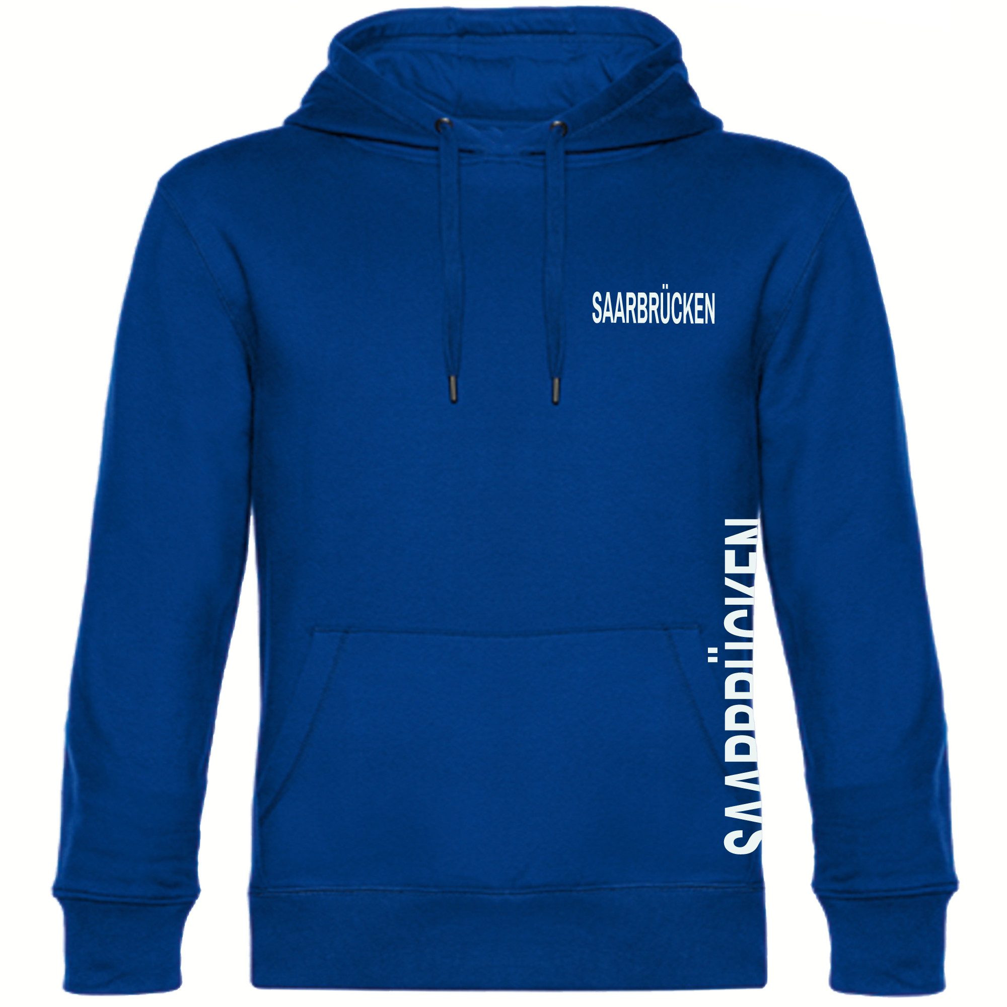 Kapuzensweatshirt Saarbrücken - Brust & Seite - Hoodie
