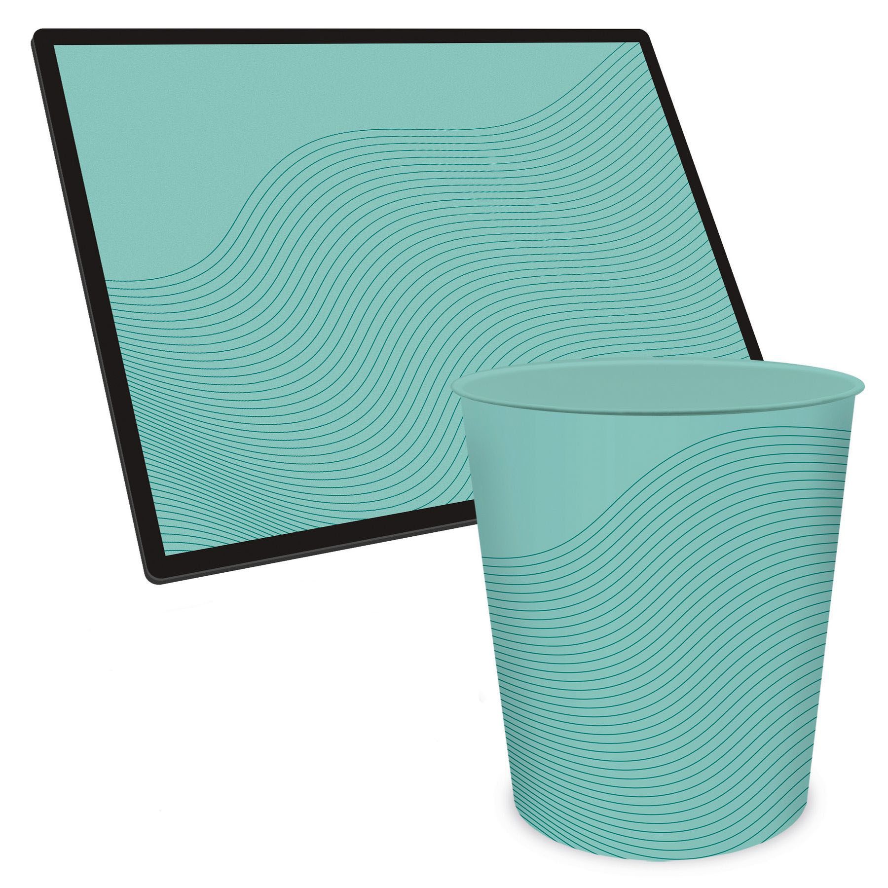 itenga Schreibtischunterlage ITENGA Papierkorb Schreibtischunterlage Set - ca. 15 Liter - BOC6 türk