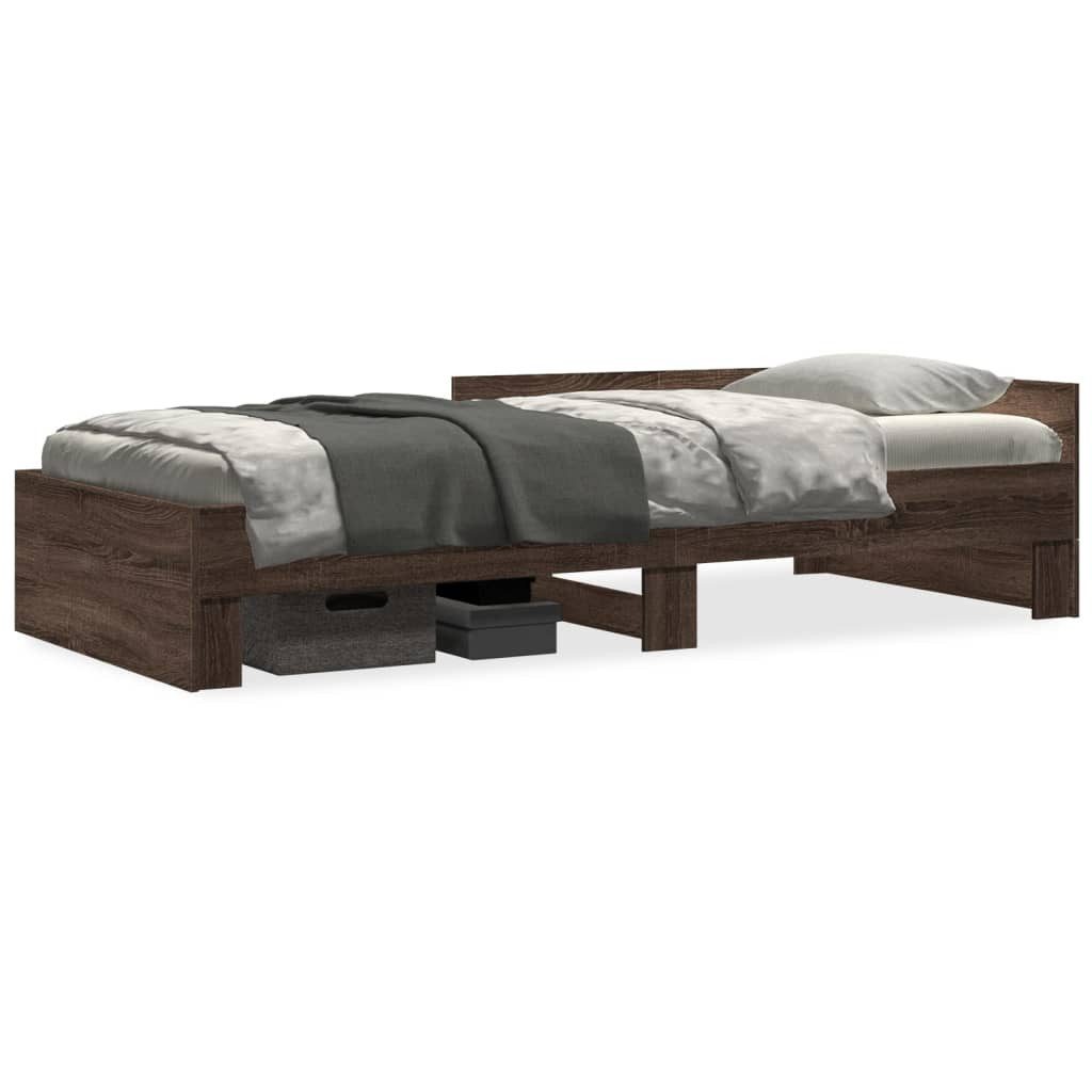 vidaXL Bett Bettgestell ohne Matratze Braun günstig online kaufen