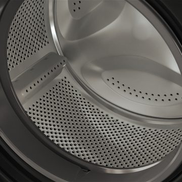 BAUKNECHT Waschmaschine SCHWARZ W9 S6300 A, 9 kg, 1400 U/min, Mehrfachwasserschutz+, Kurz 45‘, Anti-Allergie, 16 Programme