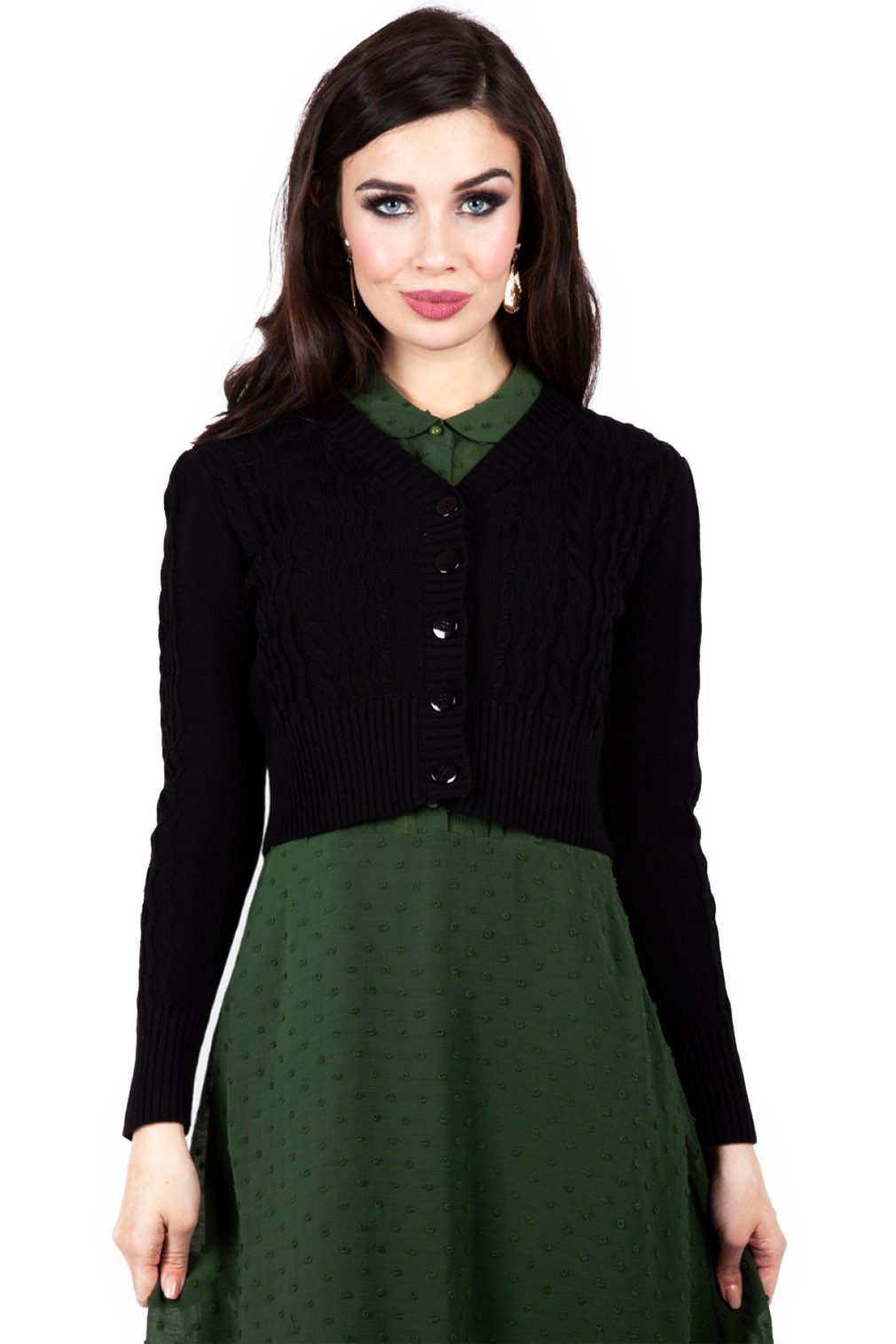 Voodoo Vixen Strickjacke Mabel Cropped Cardigan günstig online kaufen