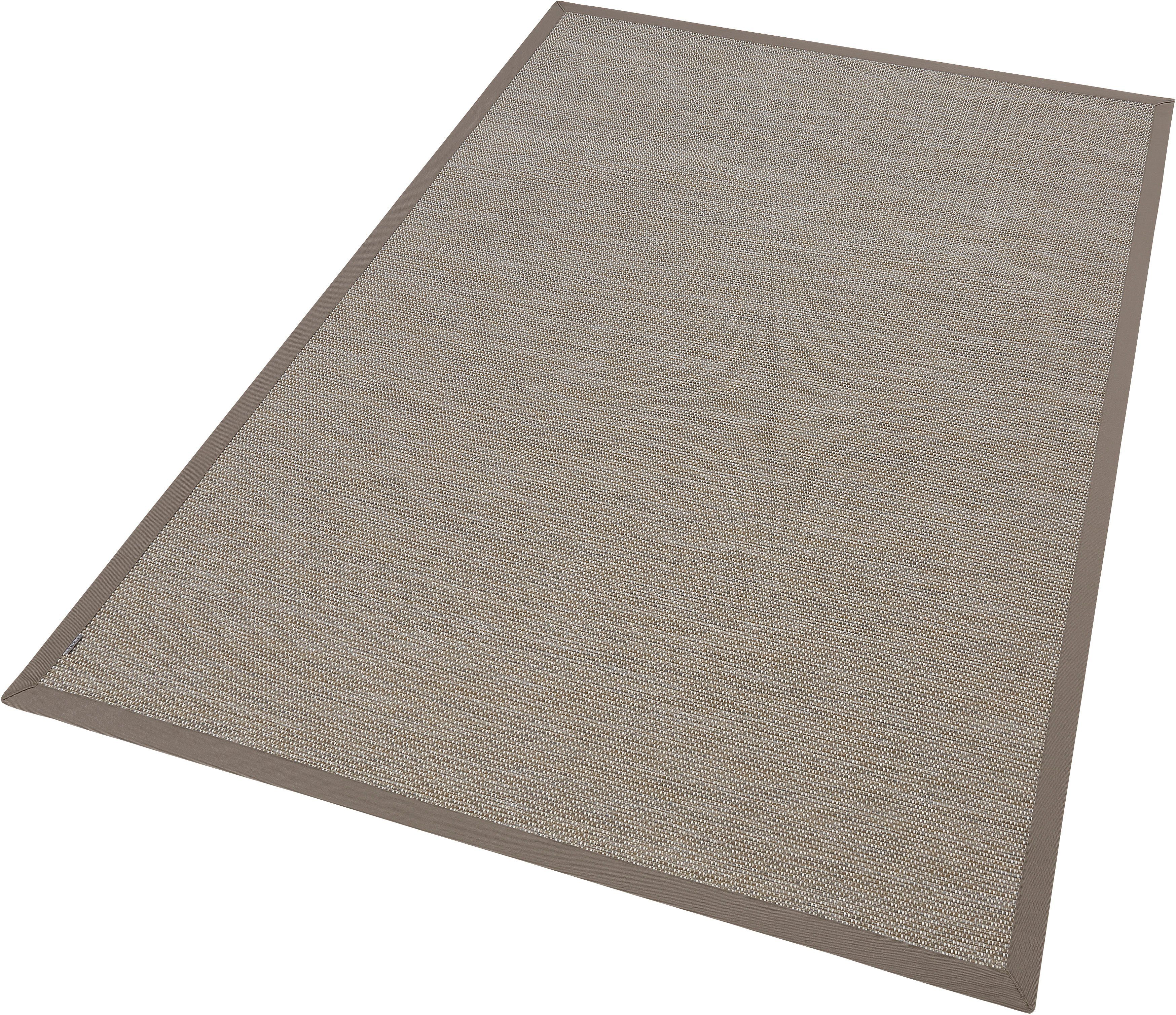 Teppich Naturino Color, Dekowe, geeignet Sisal- Höhe: und rechteckig, Outdoor Bordüre, mit Flachgewebe, In- Optik, mm, 7