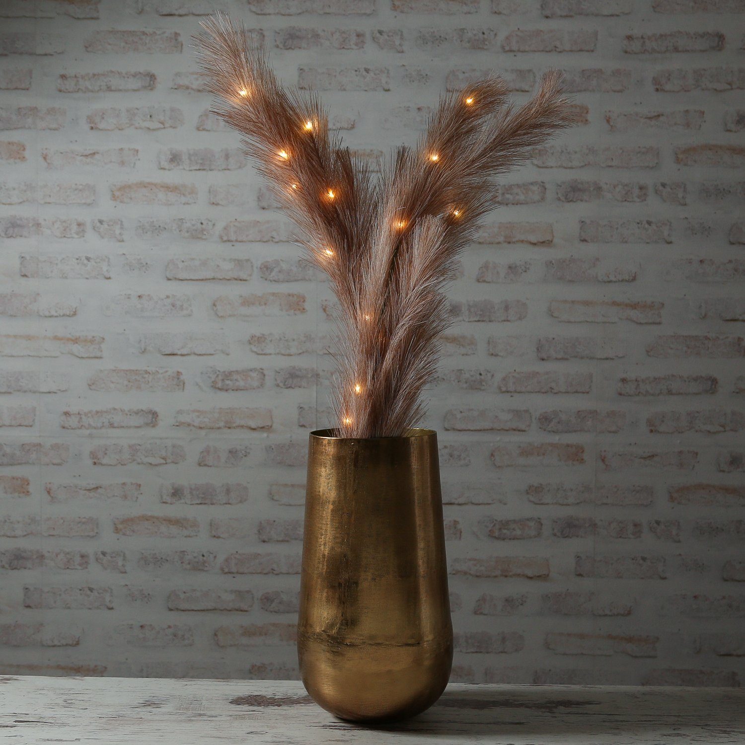 MARELIDA Dekovase Deko Vase Blumenvase Aluminium günstig online kaufen