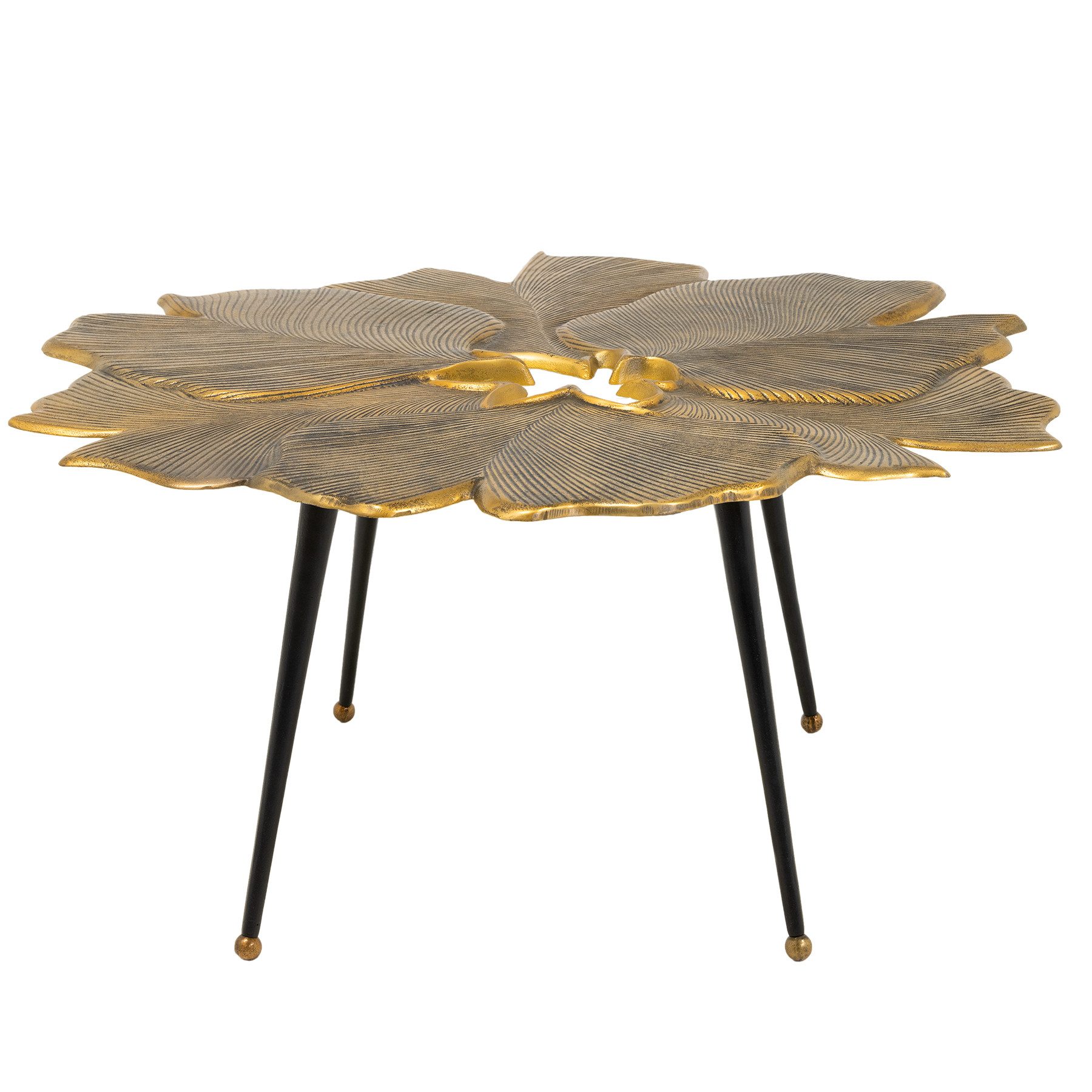 riess-ambiente Couchtisch GINKGO 95cm gold / günstig online kaufen