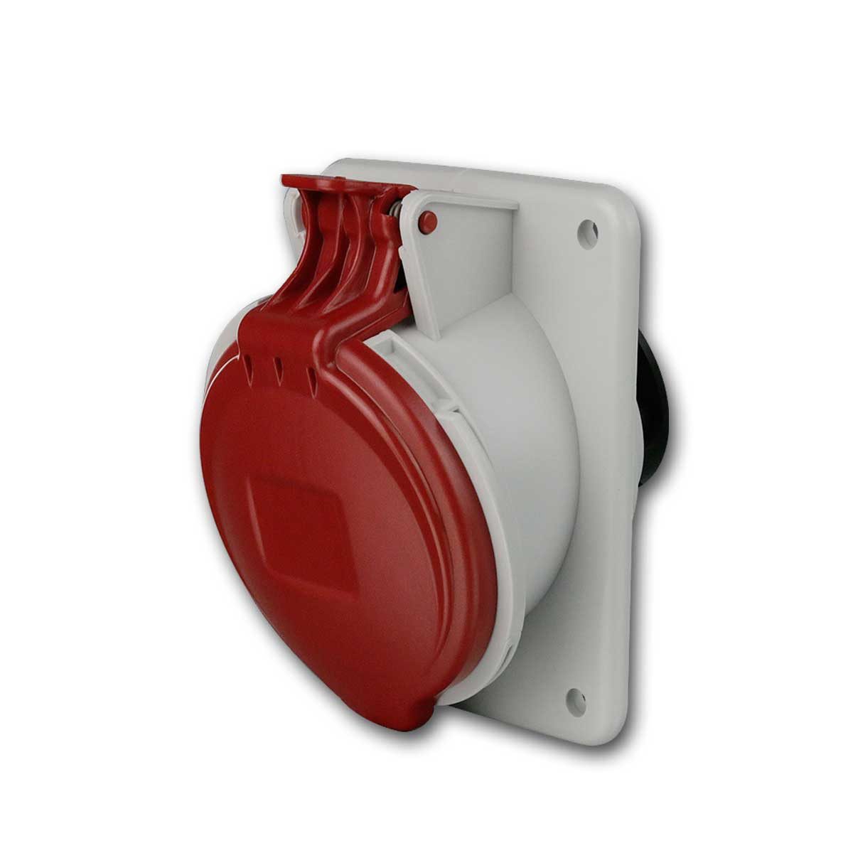 IDE CEE-Kupplung CEE-Einbausteckdose, IP44, 16A, rot, Steckdose