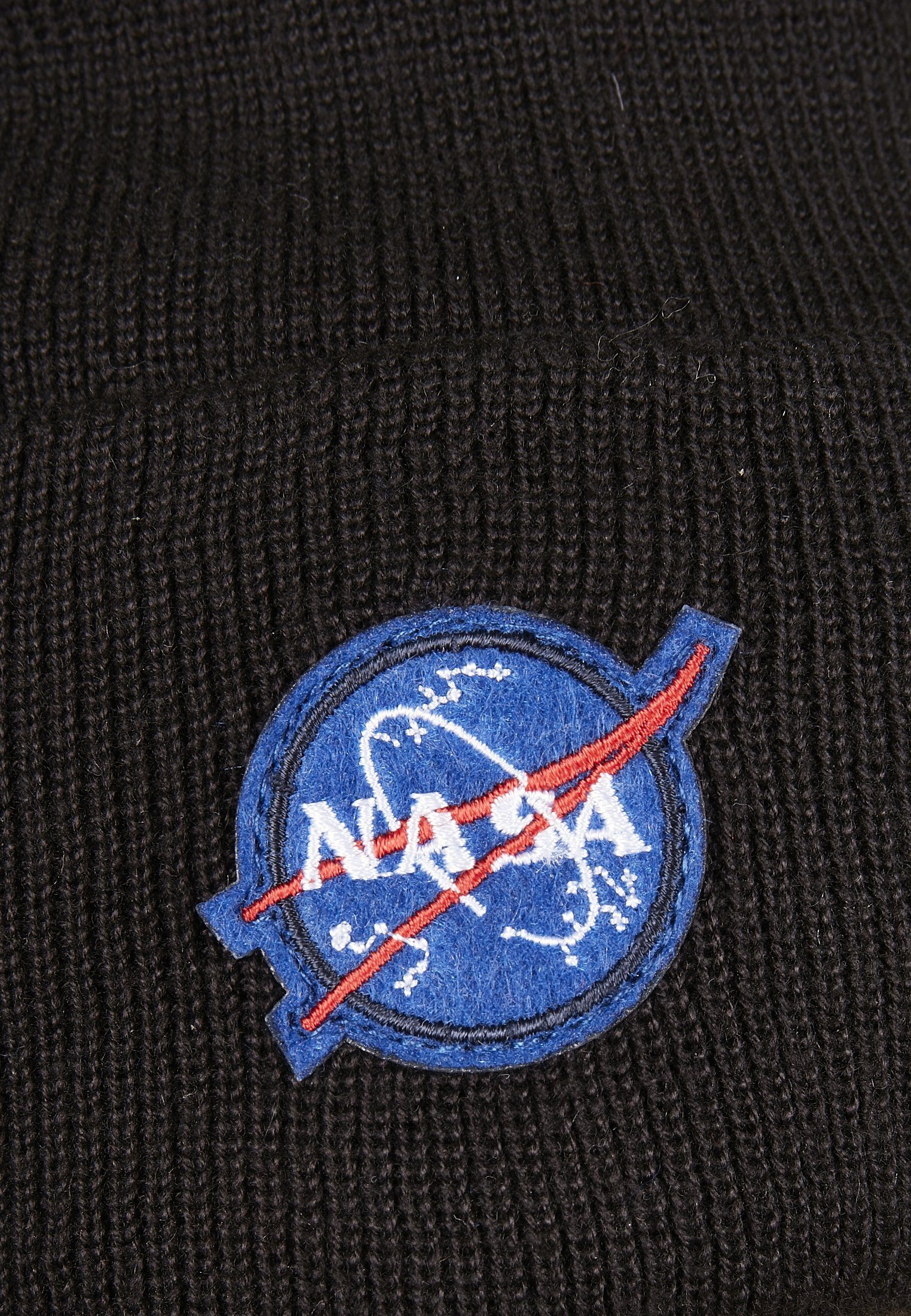 Beanie black Embroidery (1-St) NASA Accessoires MisterTee Beanie