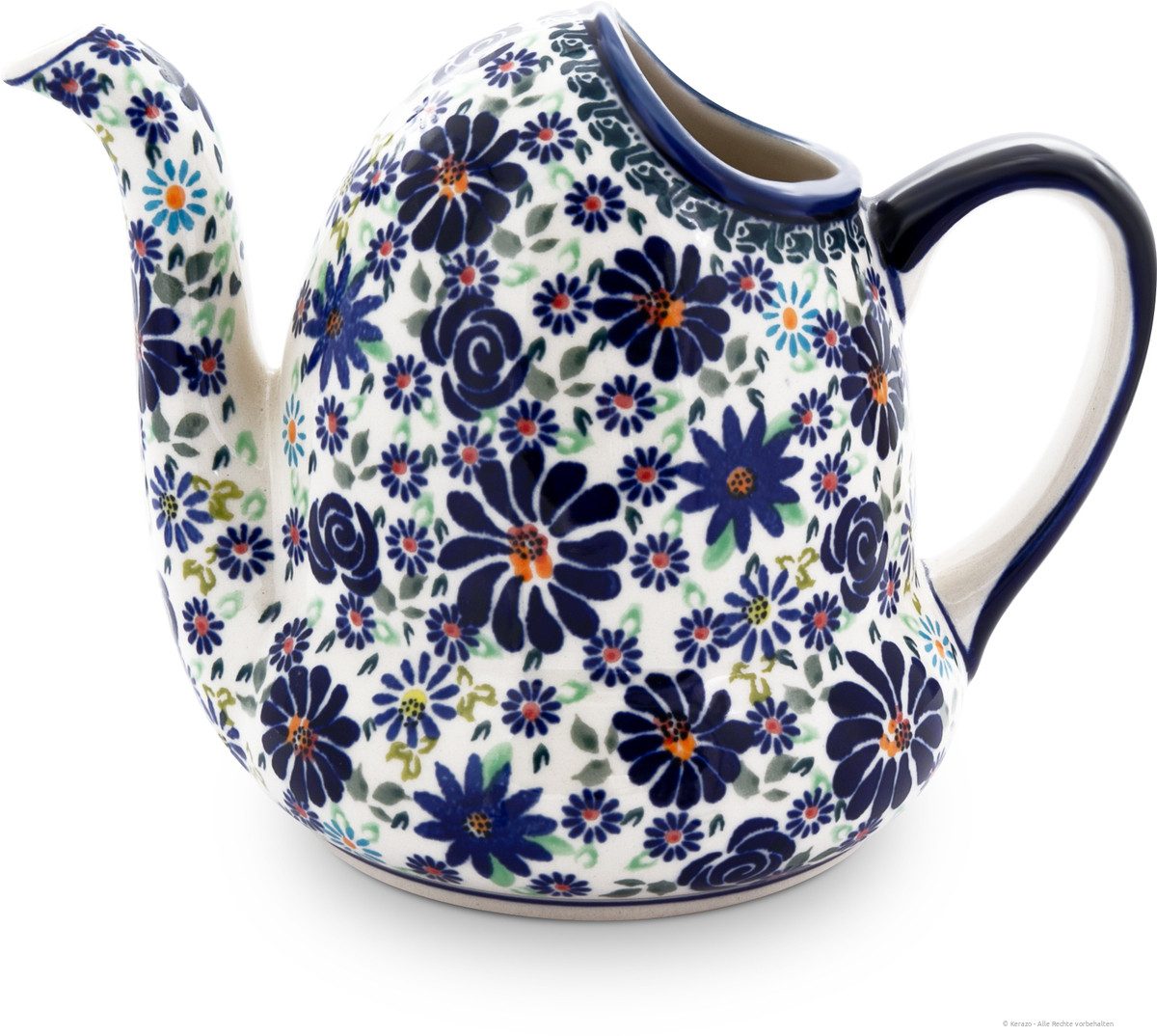 Bunzlauer Keramik Gießkanne Bunzlauer Keramik 1L Gießkanne ergonomisch, tropffreier Ausguss DU126