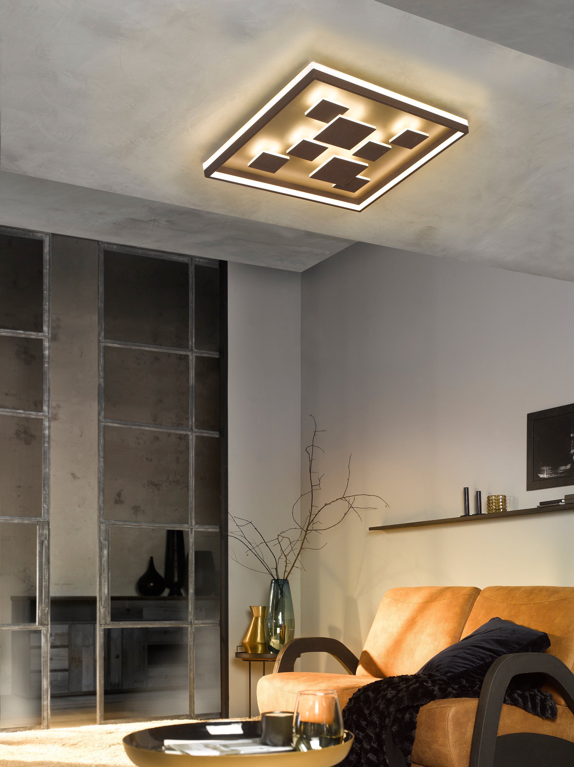 FISCHER & HONSEL LED LED Deckenleuchte integriert, Warmweiß Dimmfunktion, fest Rico