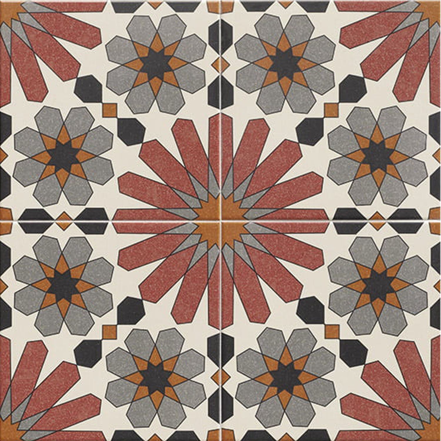 Casa Moro Mosaikfliesen Marokkanische Fliesen Medi 20 x 20 cm 1 qm Keramikfliesen, Mosaikmuster, Schöne Küchenrückwand Badezimmer, Bodenfliesen & Wandfliesen für Bad & Küche, mit Ankabut Muster