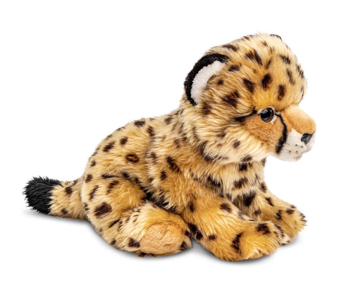 Uni-Toys Kuscheltier Gepard Junges, sitzend - 22 cm (Höhe) - Plüsch-Wildtier - Plüschtier, zu 100 % recyceltes Füllmaterial