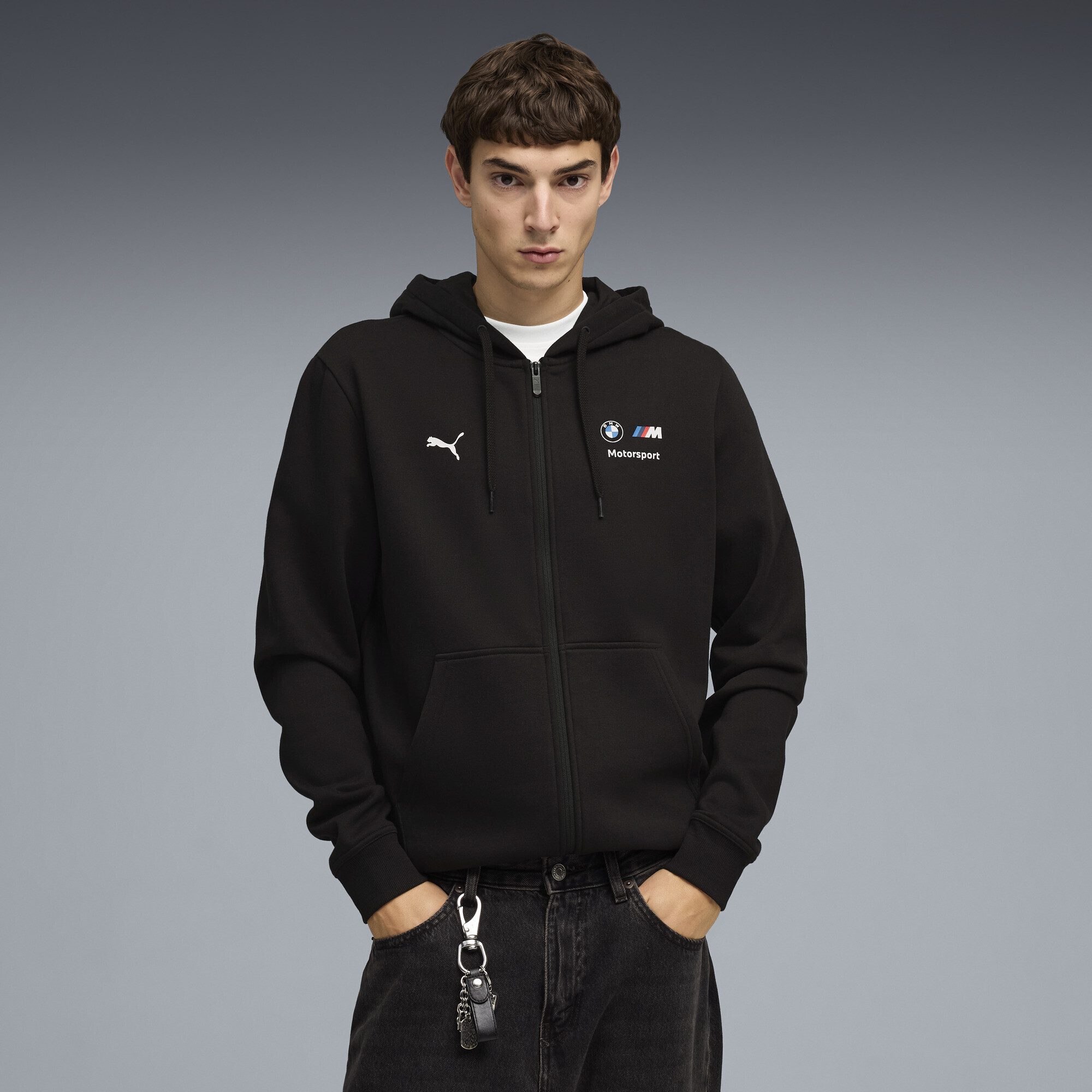 PUMA Sweatjacke BMW M MOTORSPORT Essentials Fleece-Trainingsjacke Herren